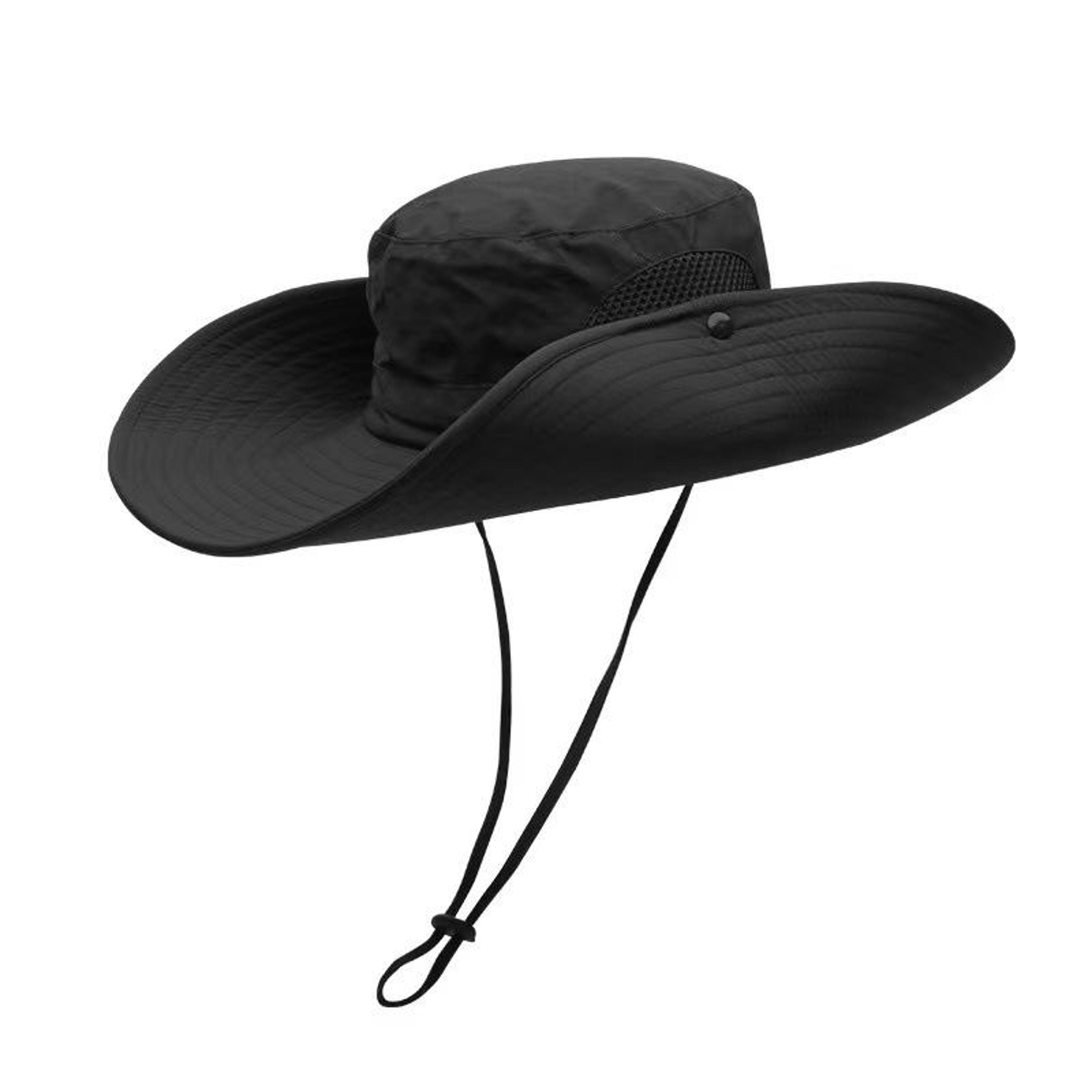 wide brim bucket hat for men and women with adjustable chin strap