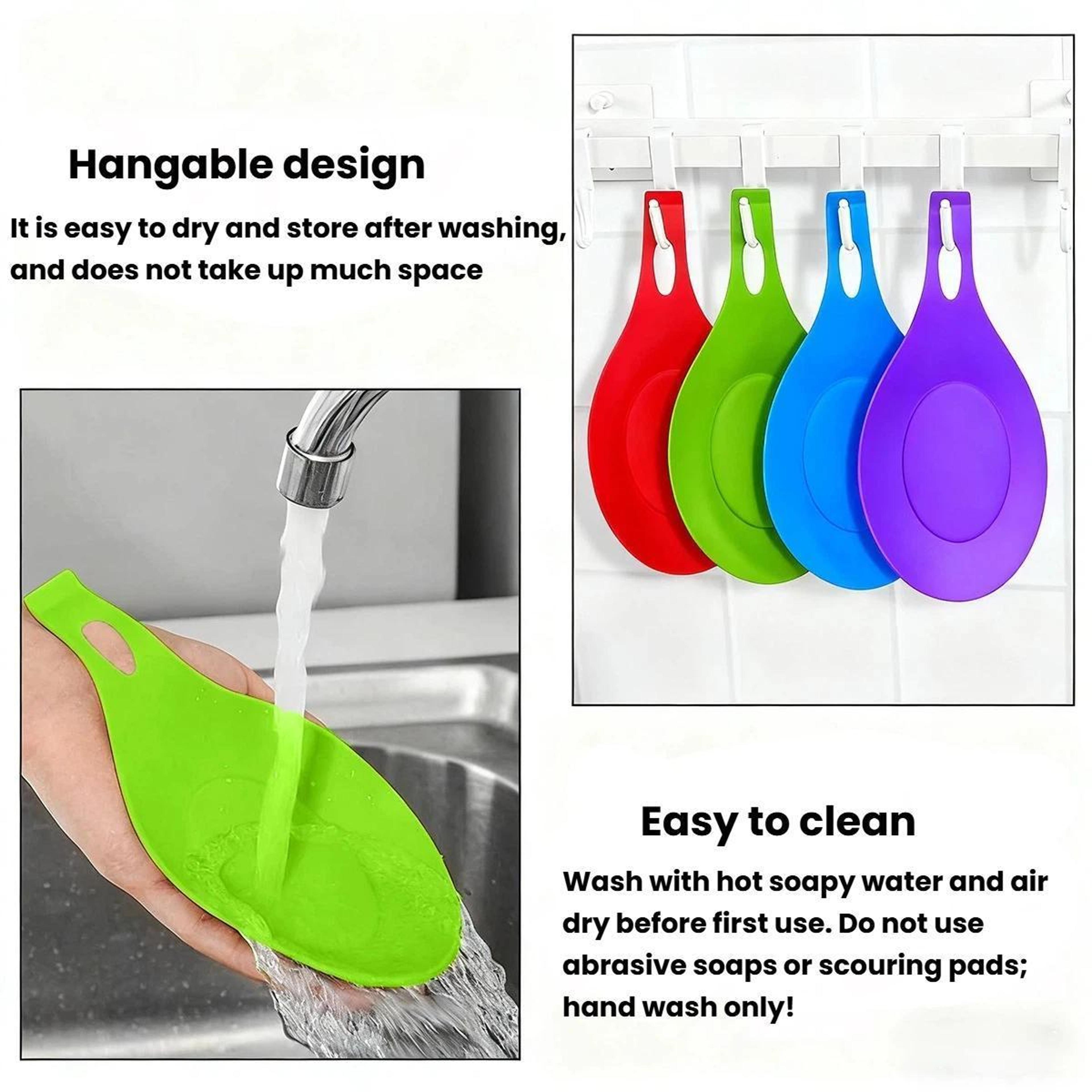 Food Grade Kitchen Spatula Mat Heat Resistant Oil Resistant PP Mat 4