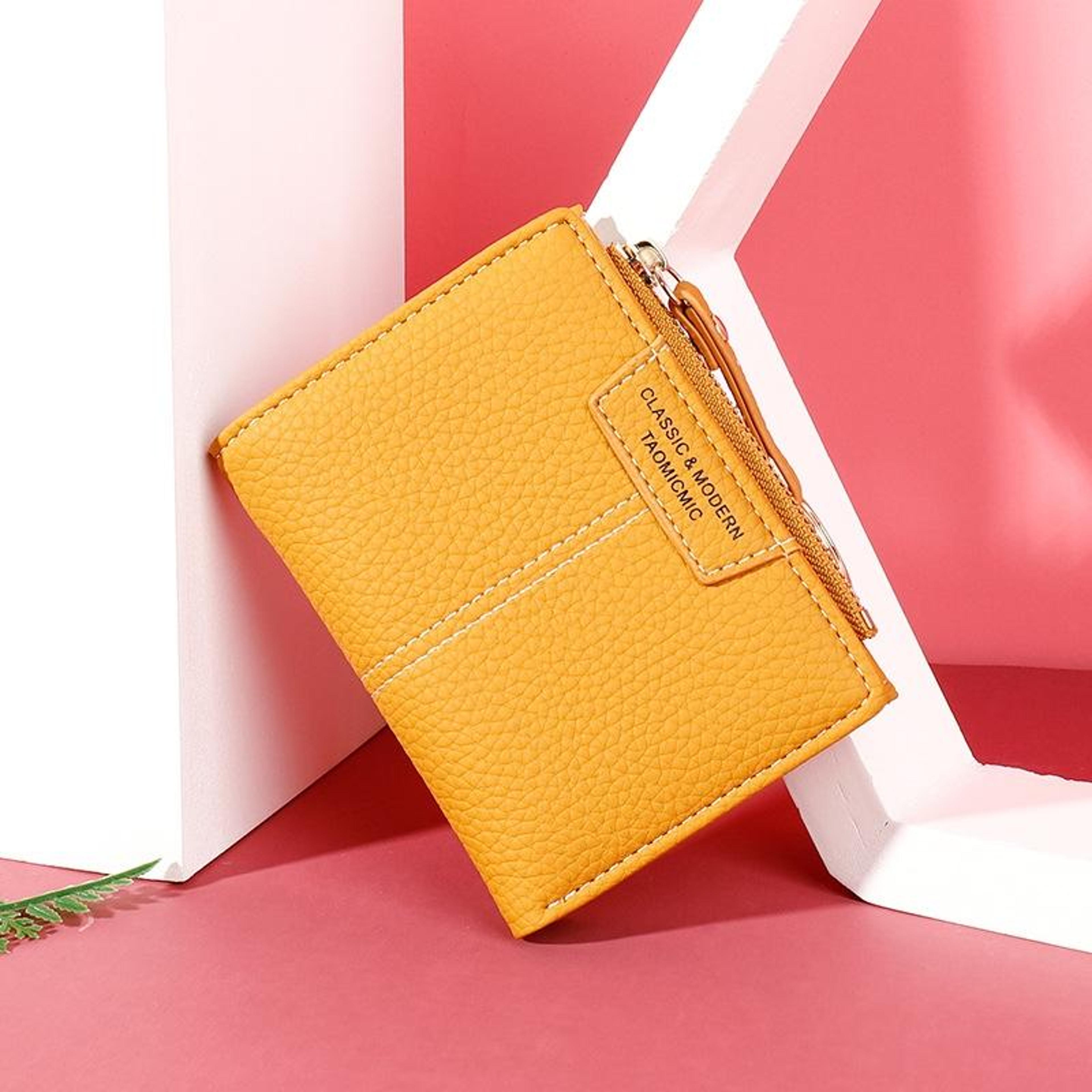 Multi Card Keychain Coin Purse And Compact Womens Wallet 5