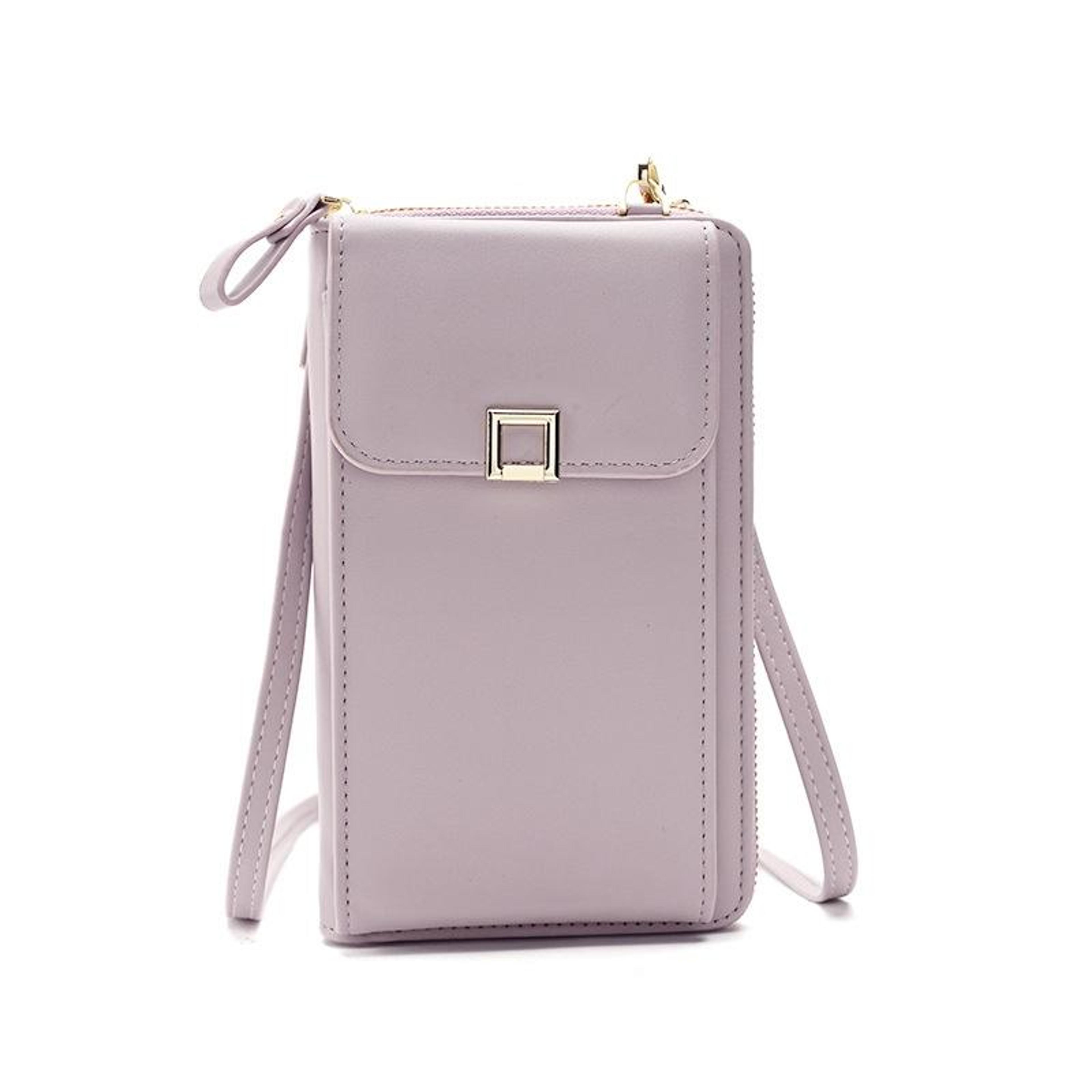 Womens PU Leather Crossbody Phone Bag With Adjustable Removable Strap 2
