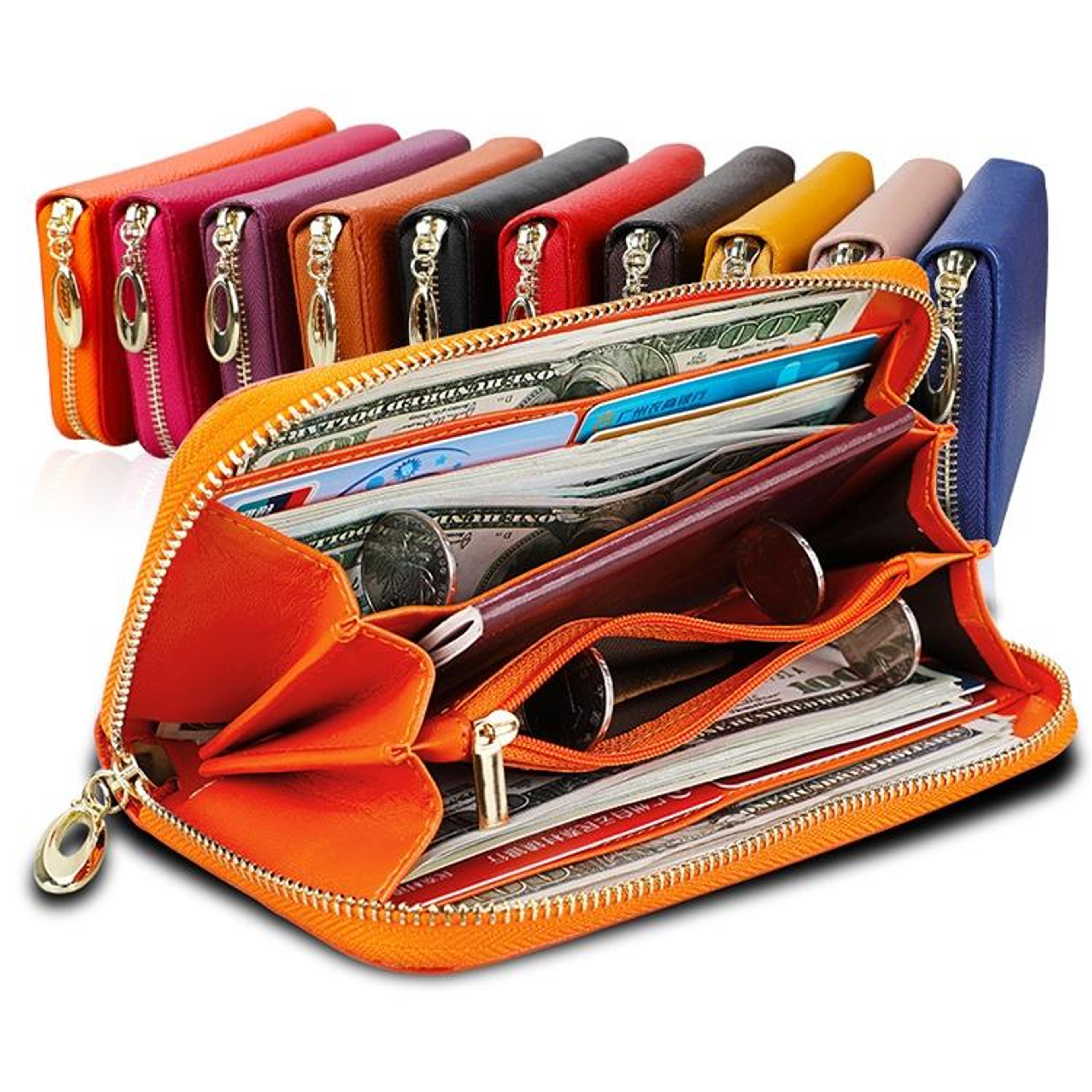 Womens Wallet Purse With Card Slots And Litchi Texture 3