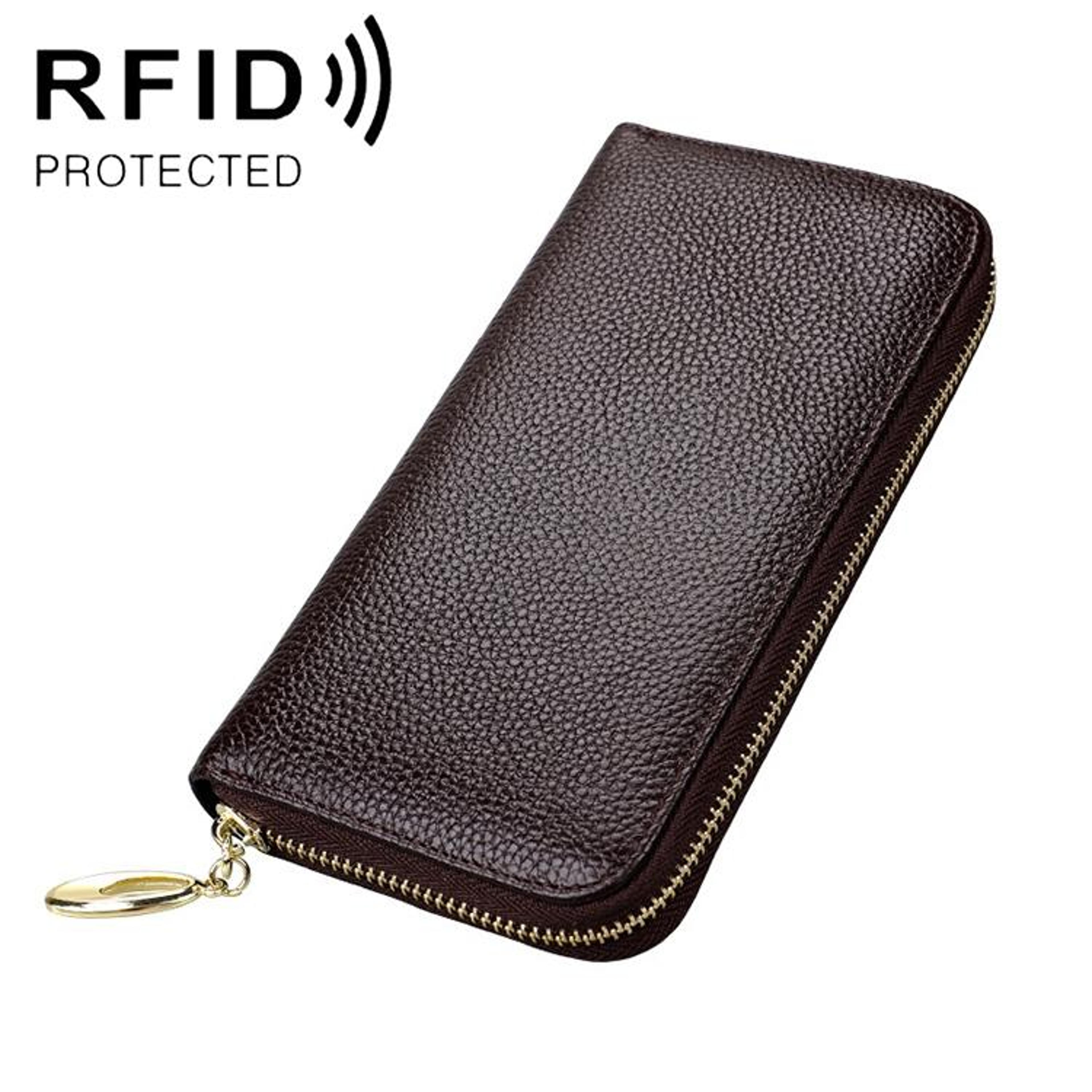 Womens Wallet Purse With Card Slots And Litchi Texture 4