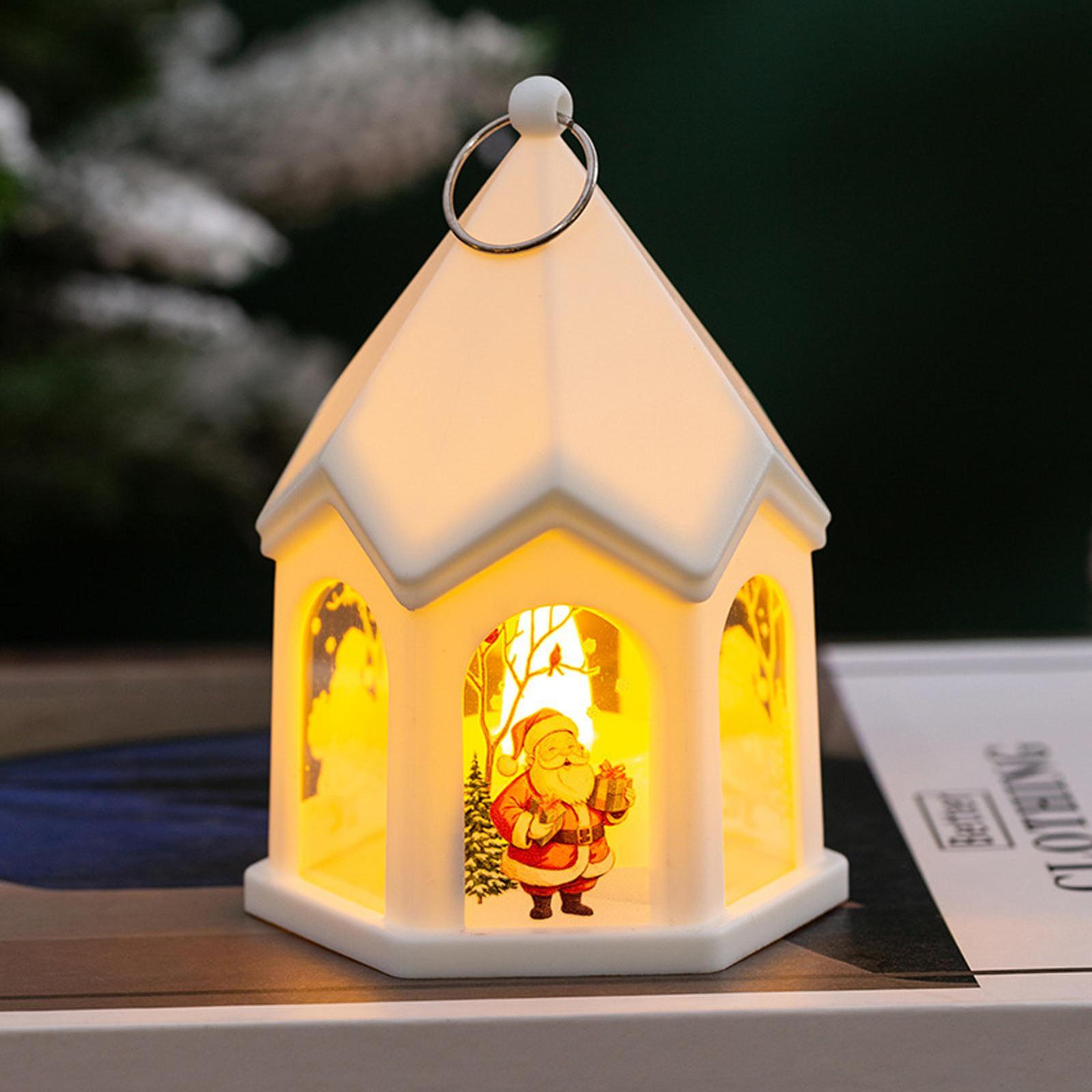 light up christmas ornament battery operated vintage holiday night light