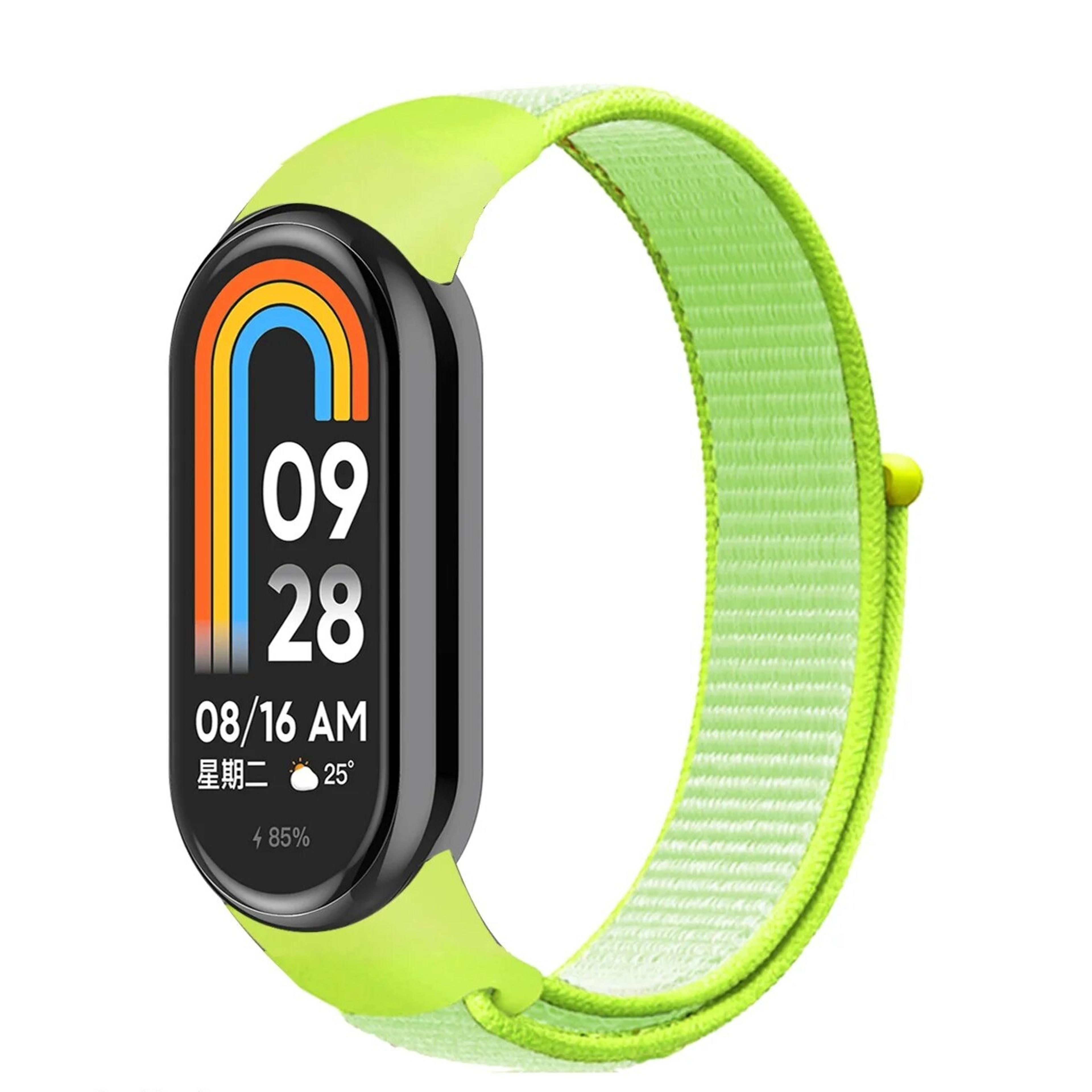 Nylon watch strap with velcro for Xiaomi Mi Band 8breathable wristband for Xiaomi Mi Band 8 loop wat