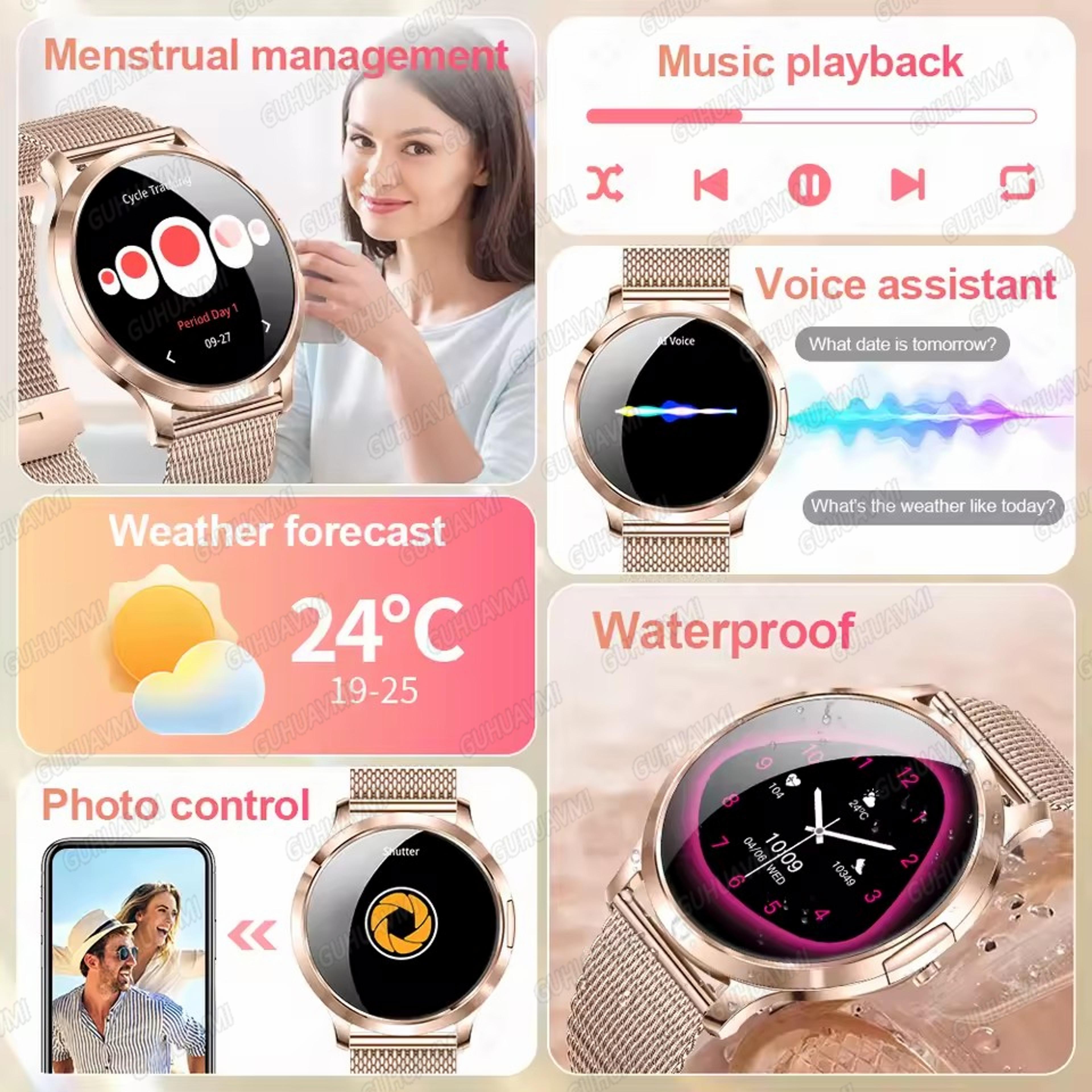 LumiFit AMOLED Smart Watch For Women With Bluetooth Calling And Fitness Tracking 2