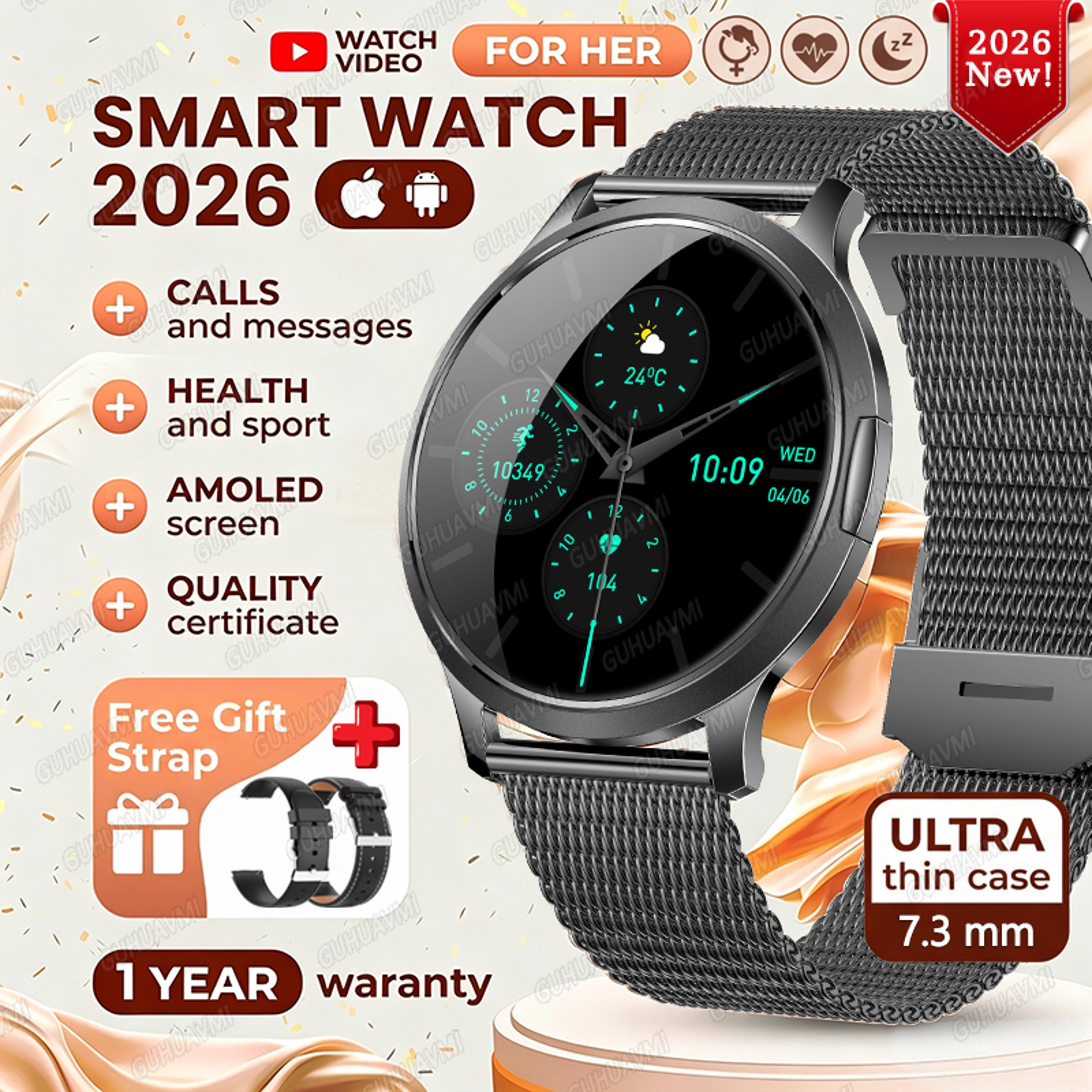 LumiFit AMOLED Smart Watch For Women With Bluetooth Calling And Fitness Tracking 9
