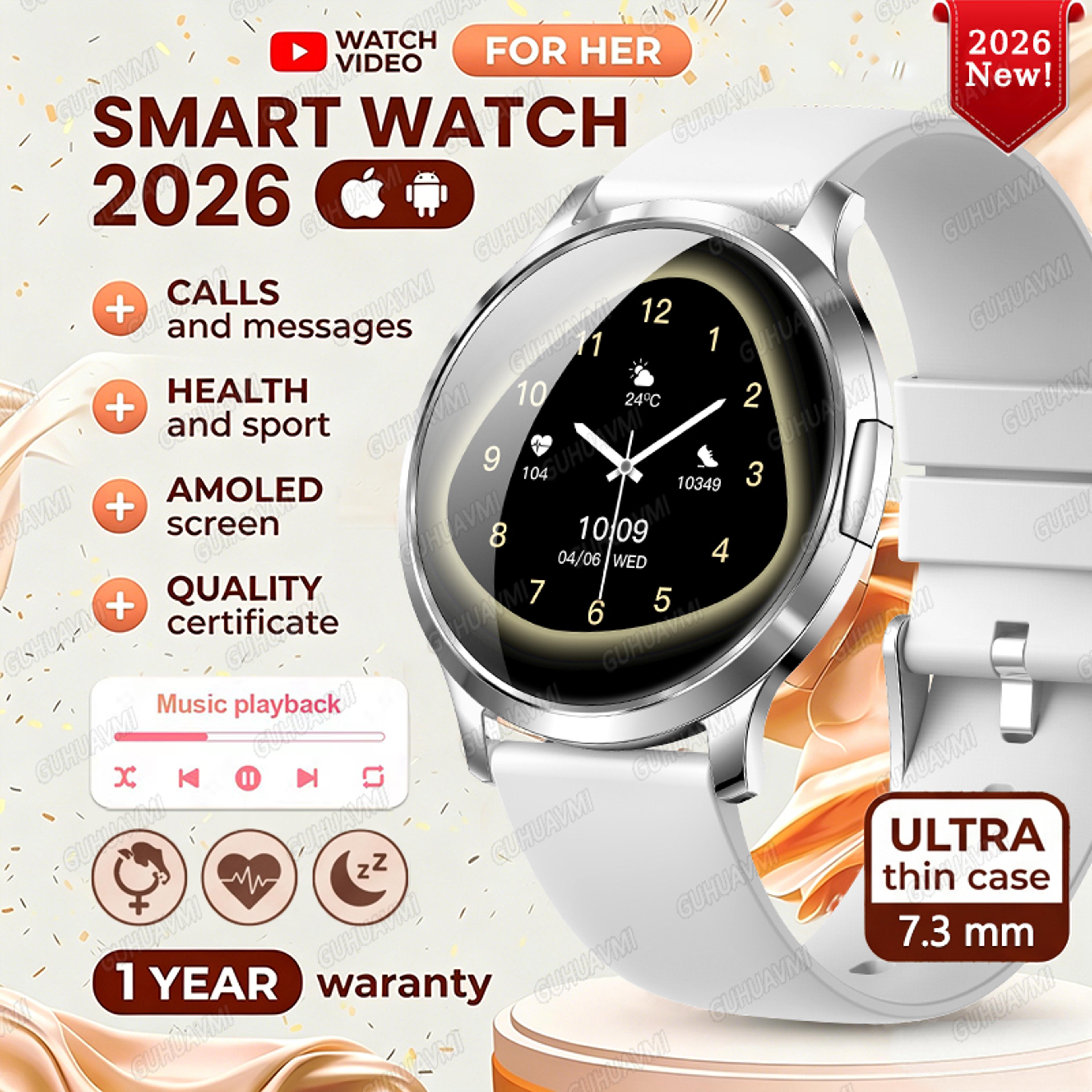 LumiFit AMOLED Smart Watch For Women With Bluetooth Calling And Fitness Tracking 18