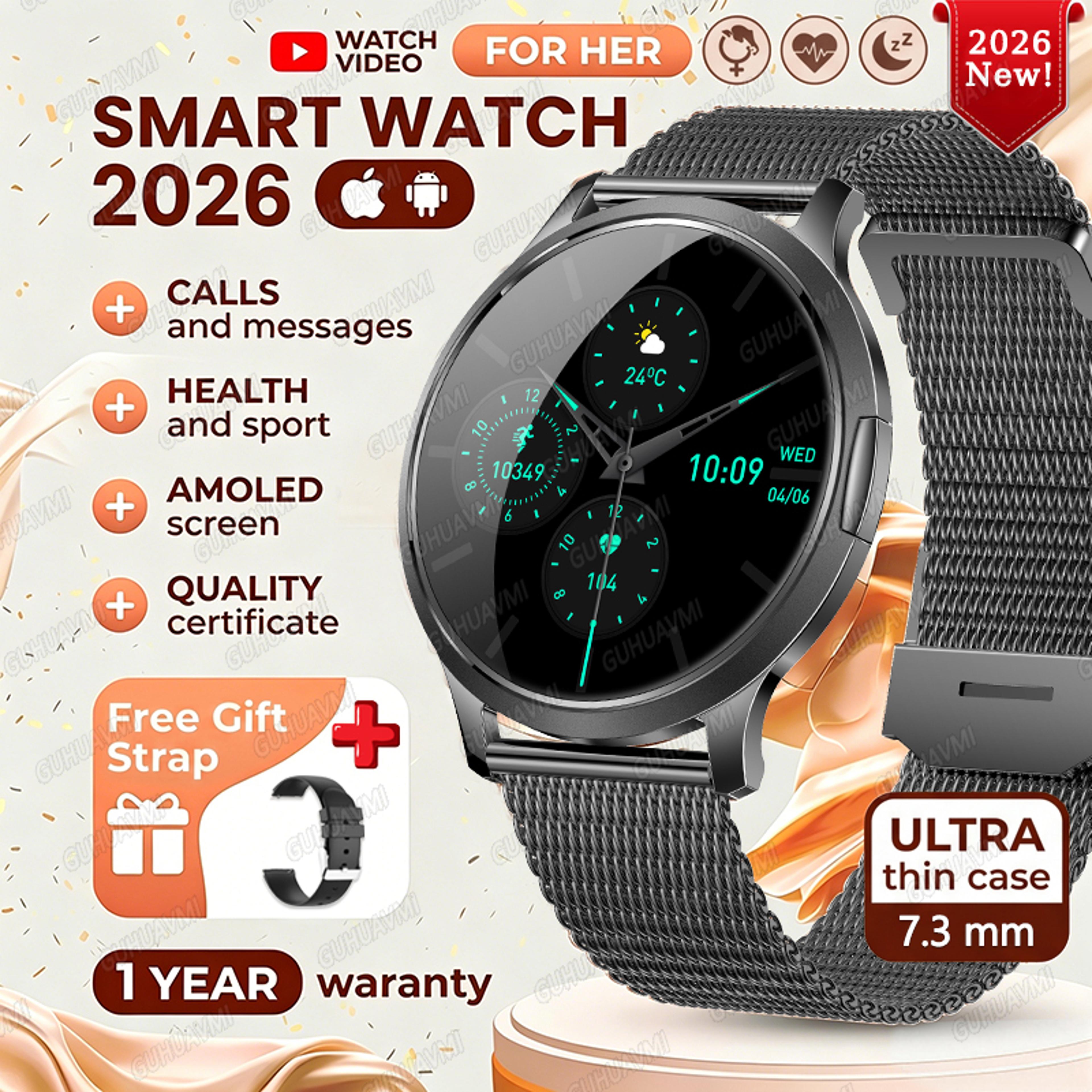 LumiFit AMOLED Smart Watch For Women With Bluetooth Calling And Fitness Tracking 28