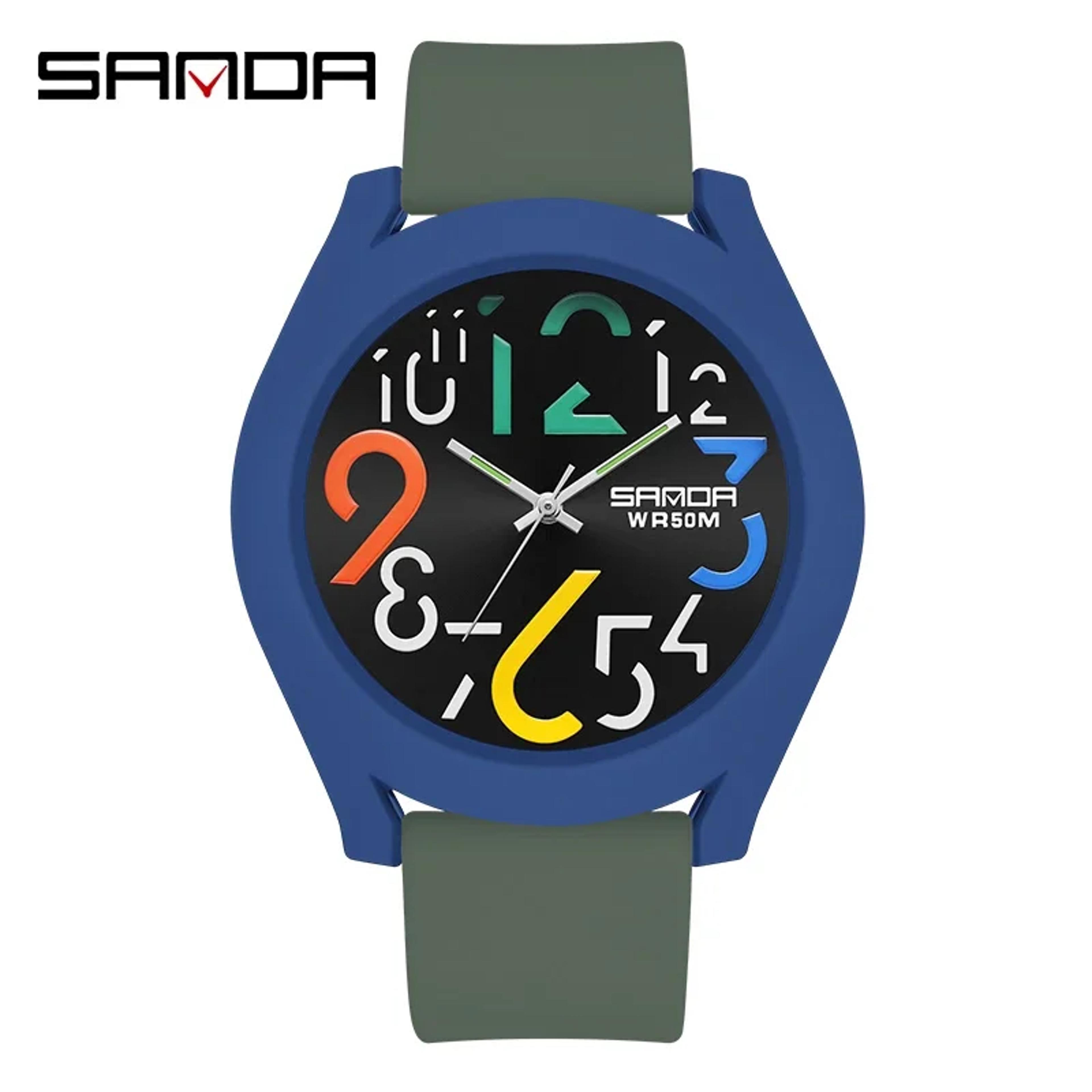 Everyday Waterproof Quartz Watch With Silicone Strap 5