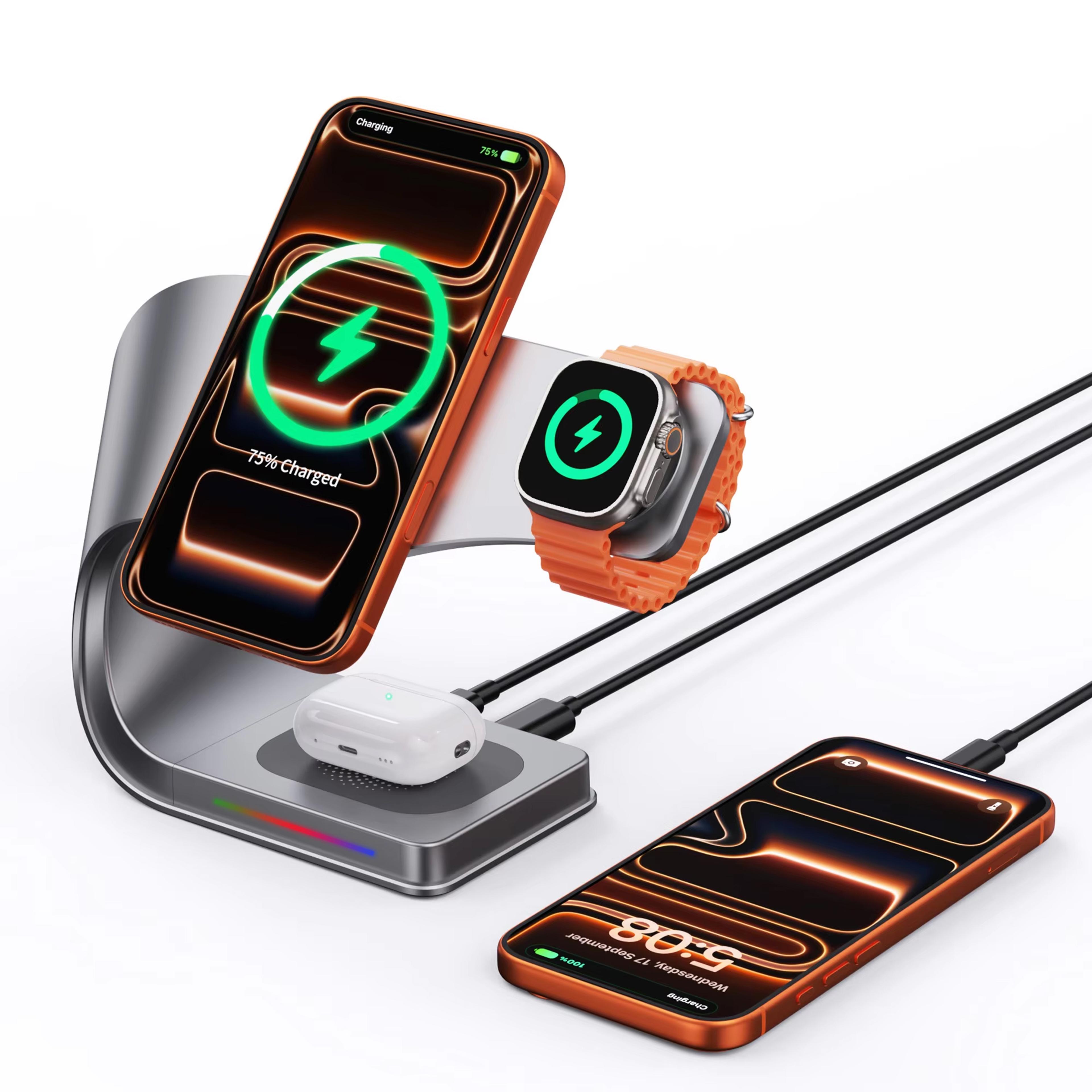Magnetic Wireless Charger Stand With Fast Charging 0