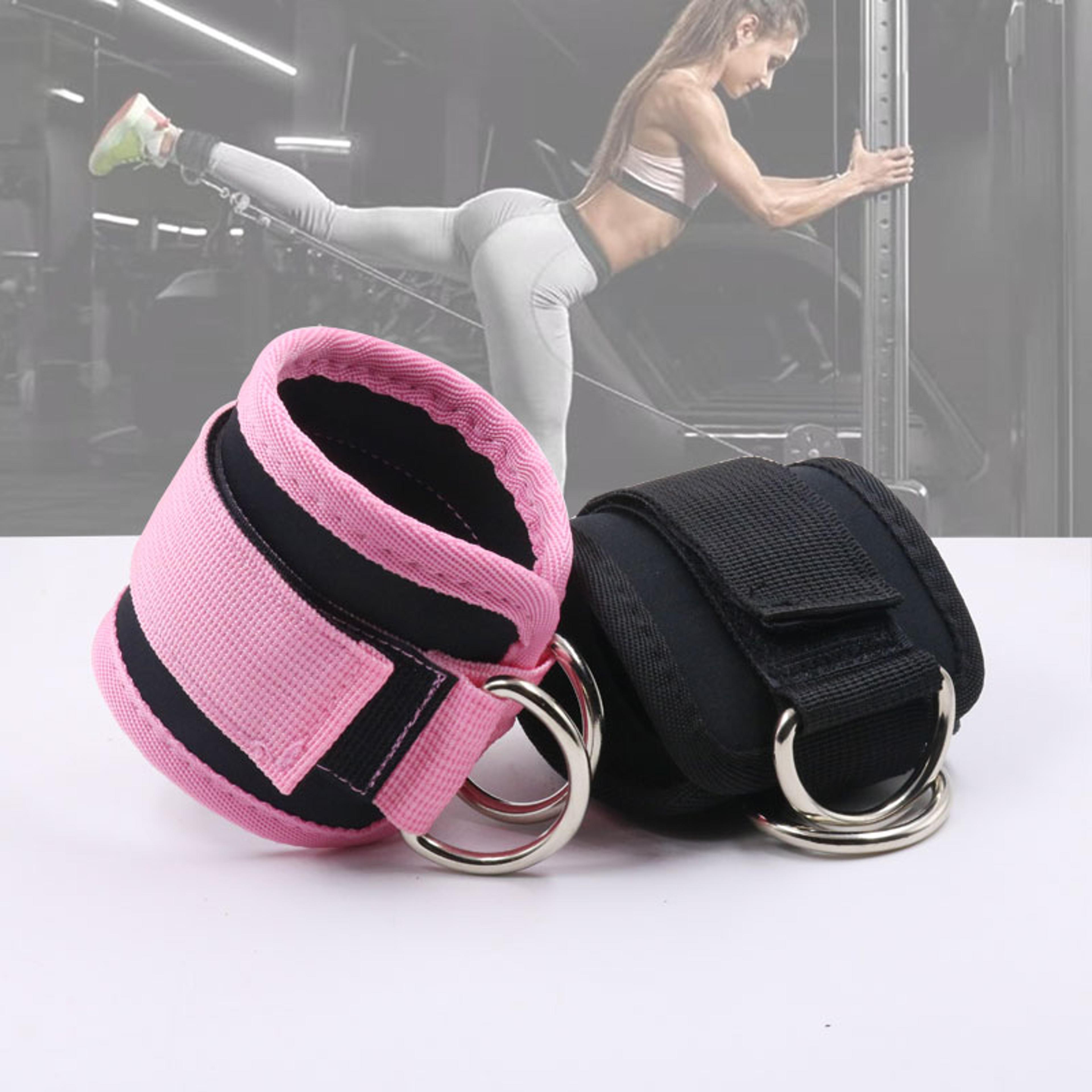 Adjustable Padded Ankle Straps For Cable Machine Glute And Leg Workouts 0