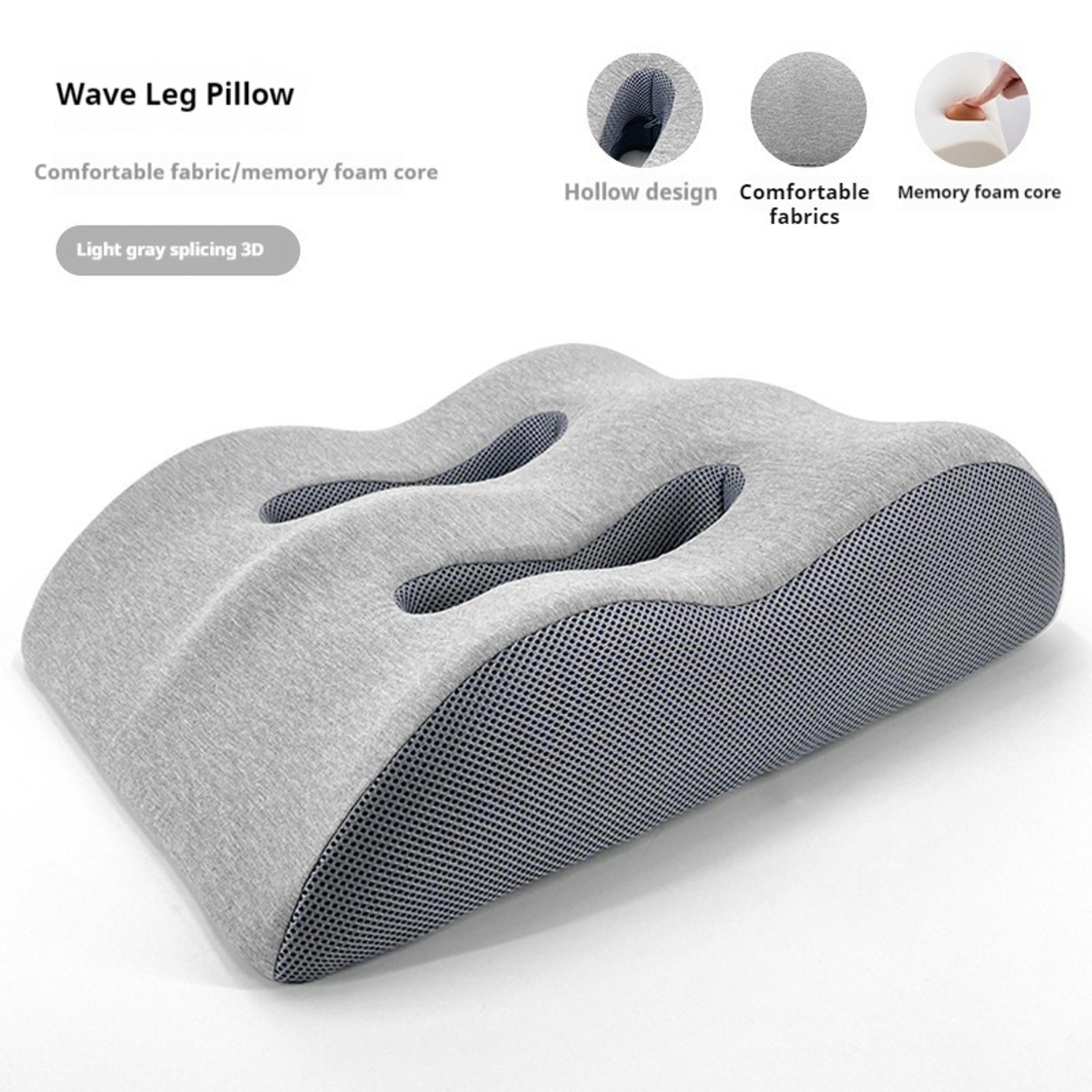 Ergonomic Memory Foam Leg Elevation Pillow For Foot And Pregnancy Support 6
