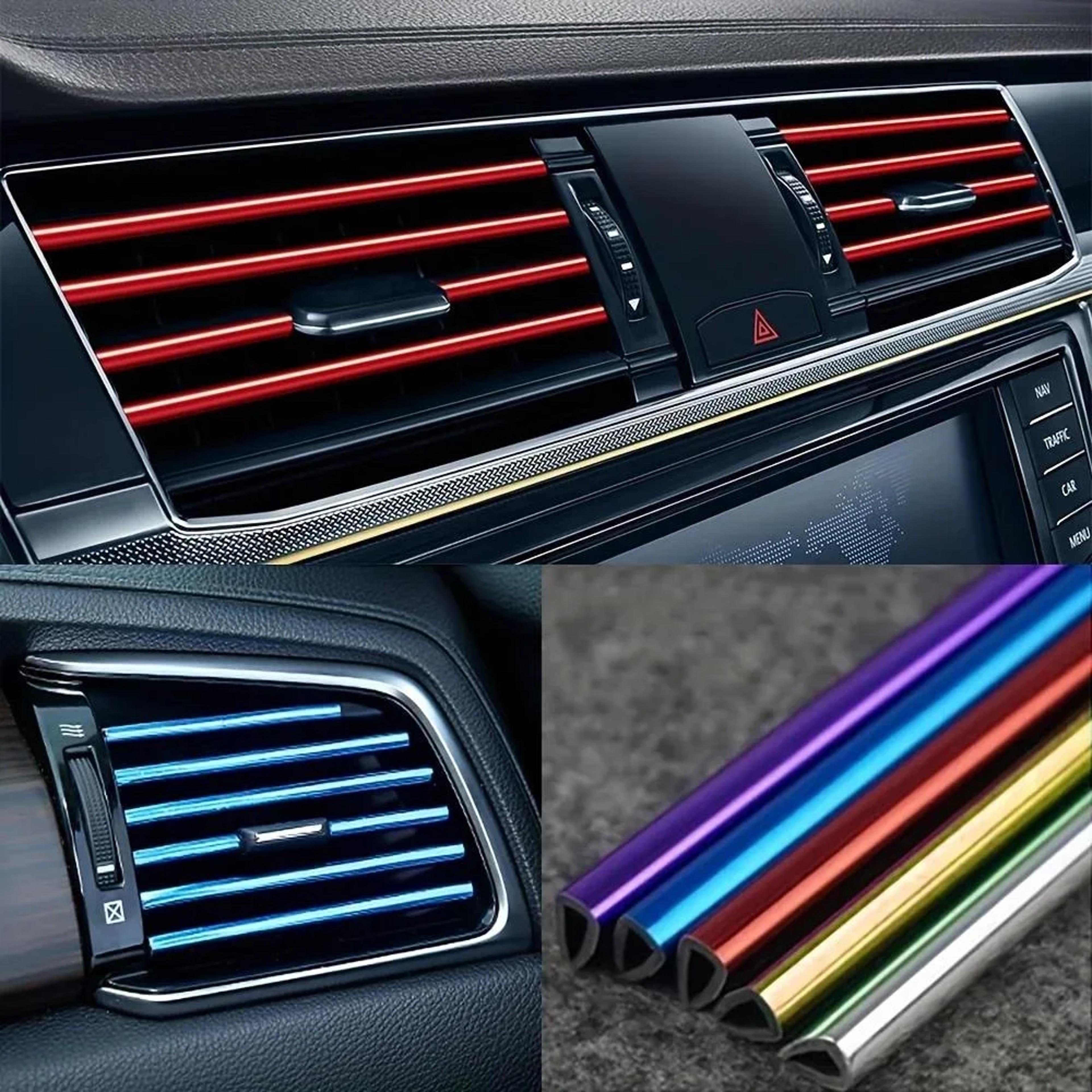 car air vent trim strips universal waterproof interior vent decoration