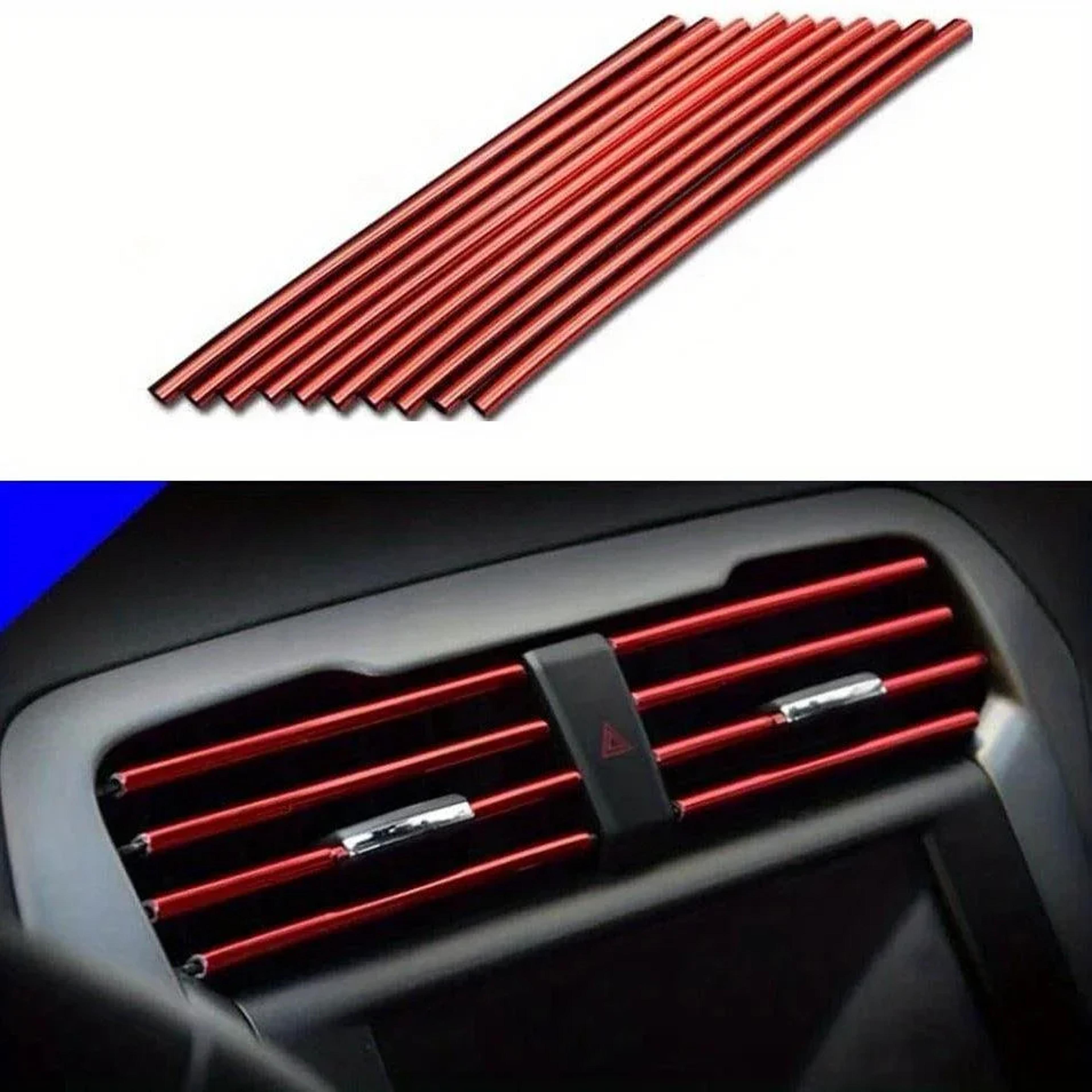 Car Air Vent Trim Strips Universal Waterproof Interior Vent Decoration 7