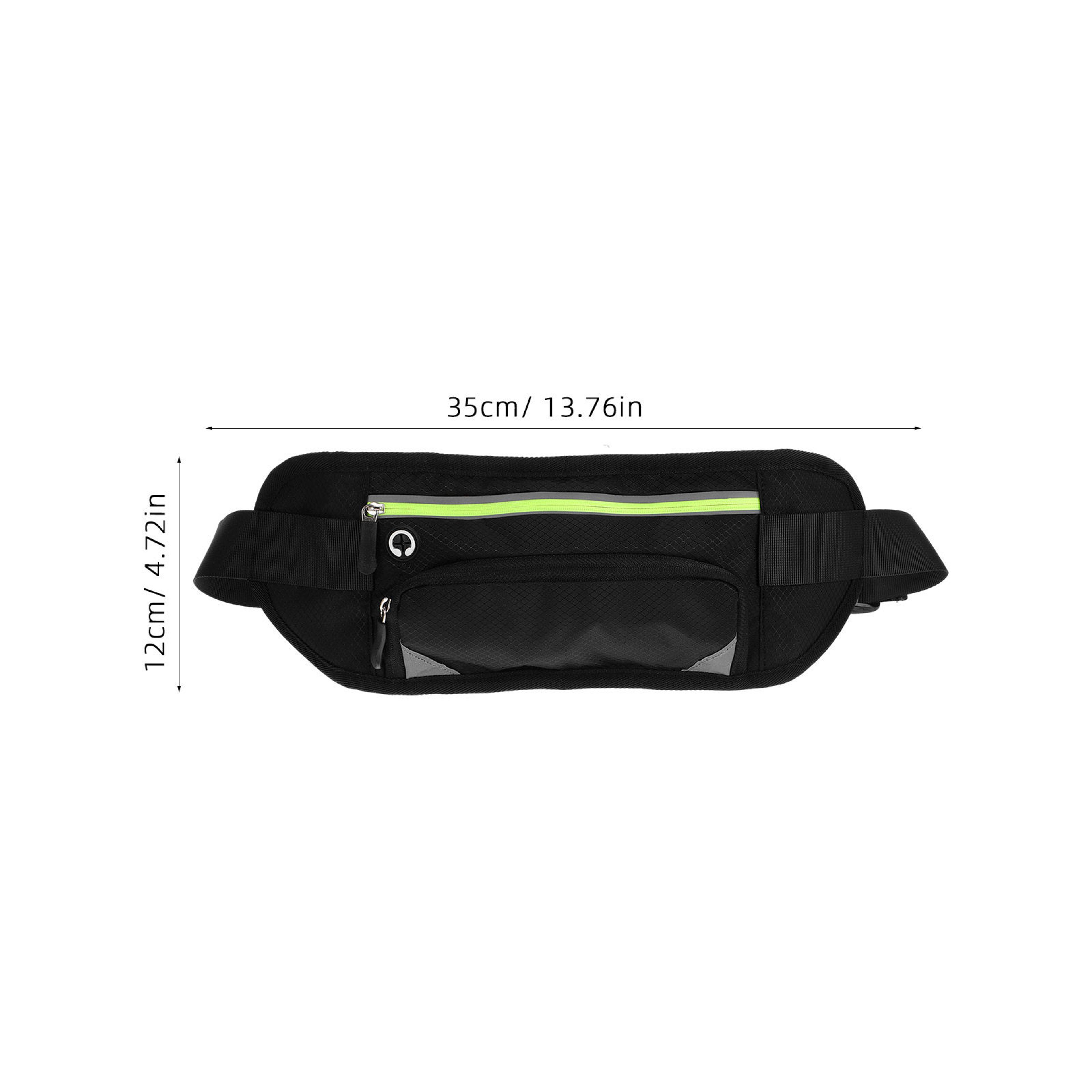 Adjustable Running Belt Phone Pouch Zipper Waist Pack For Hiking Travel Fitness 3
