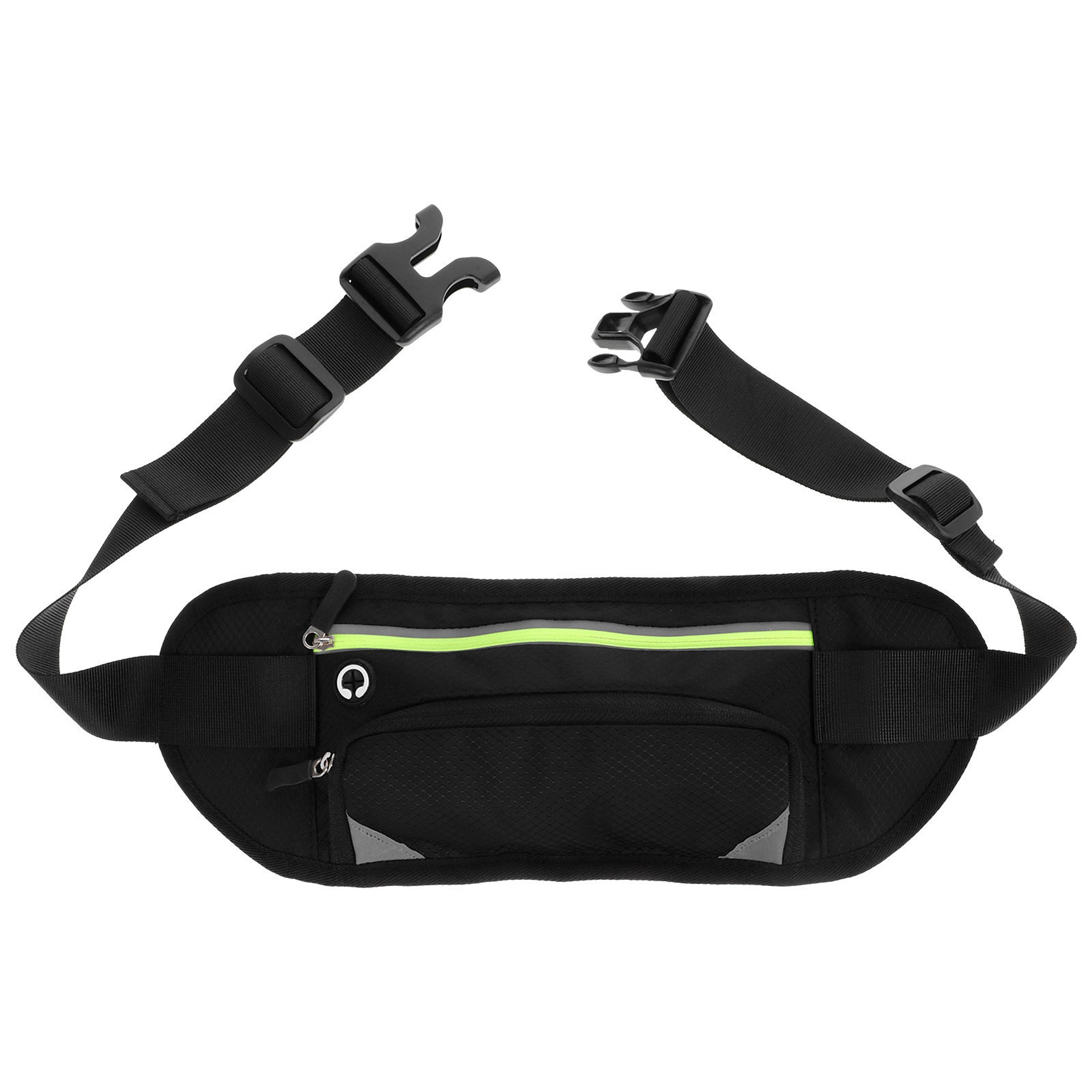 Adjustable Running Belt Phone Pouch Zipper Waist Pack For Hiking Travel Fitness 4