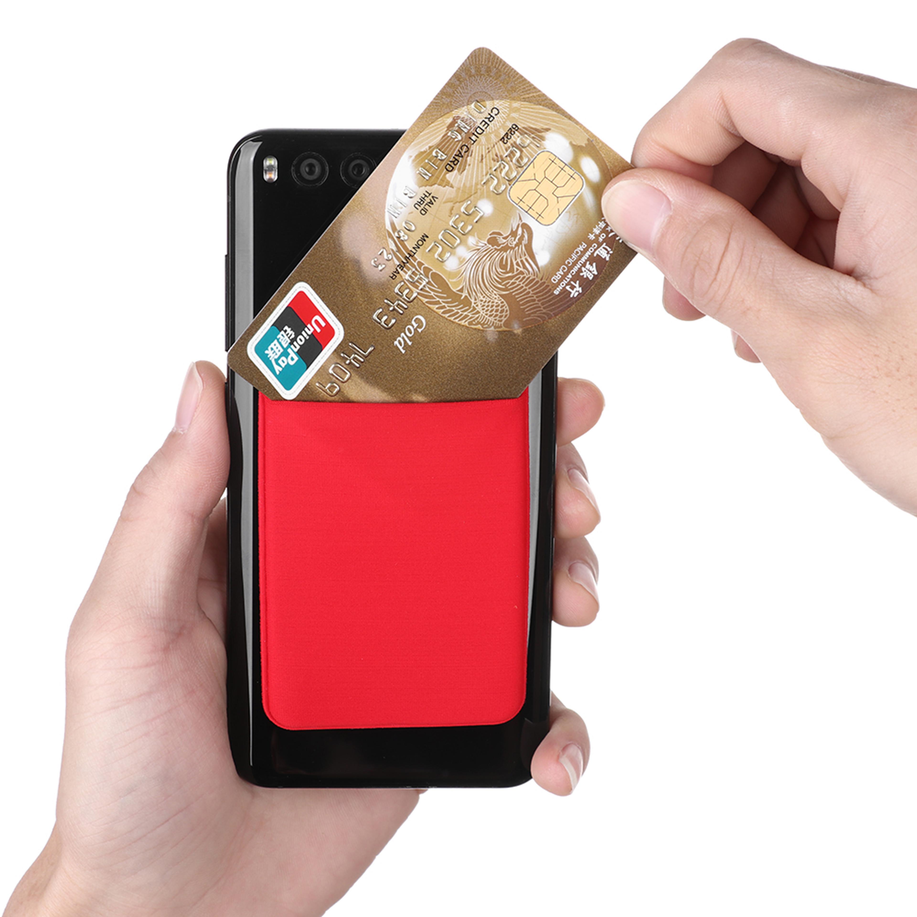 Elastic Phone Card Holder Self Adhesive Stick On Wallet Pocket 0