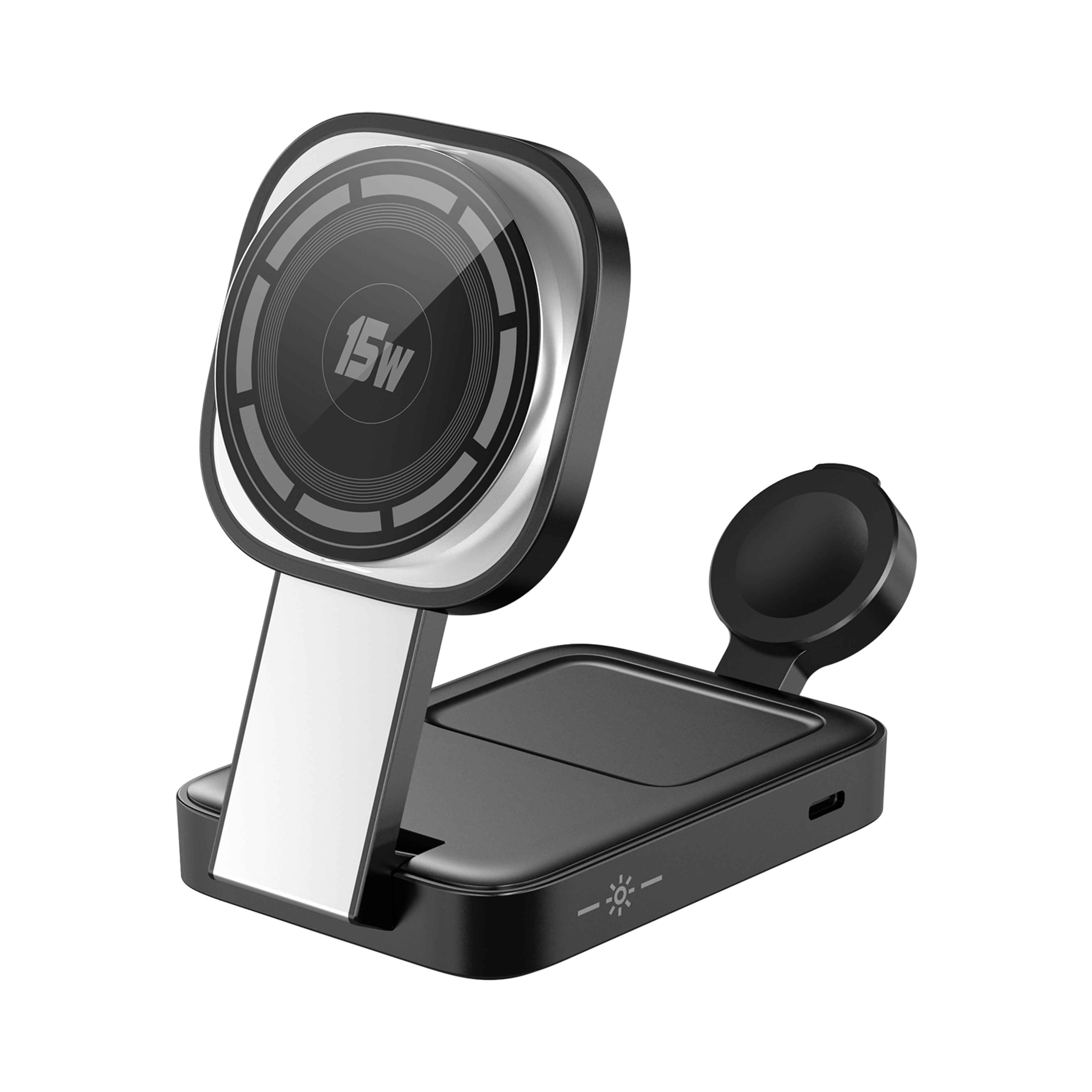 Foldable Magnetic Wireless Charger Station For Phone Watch  AirPods 1