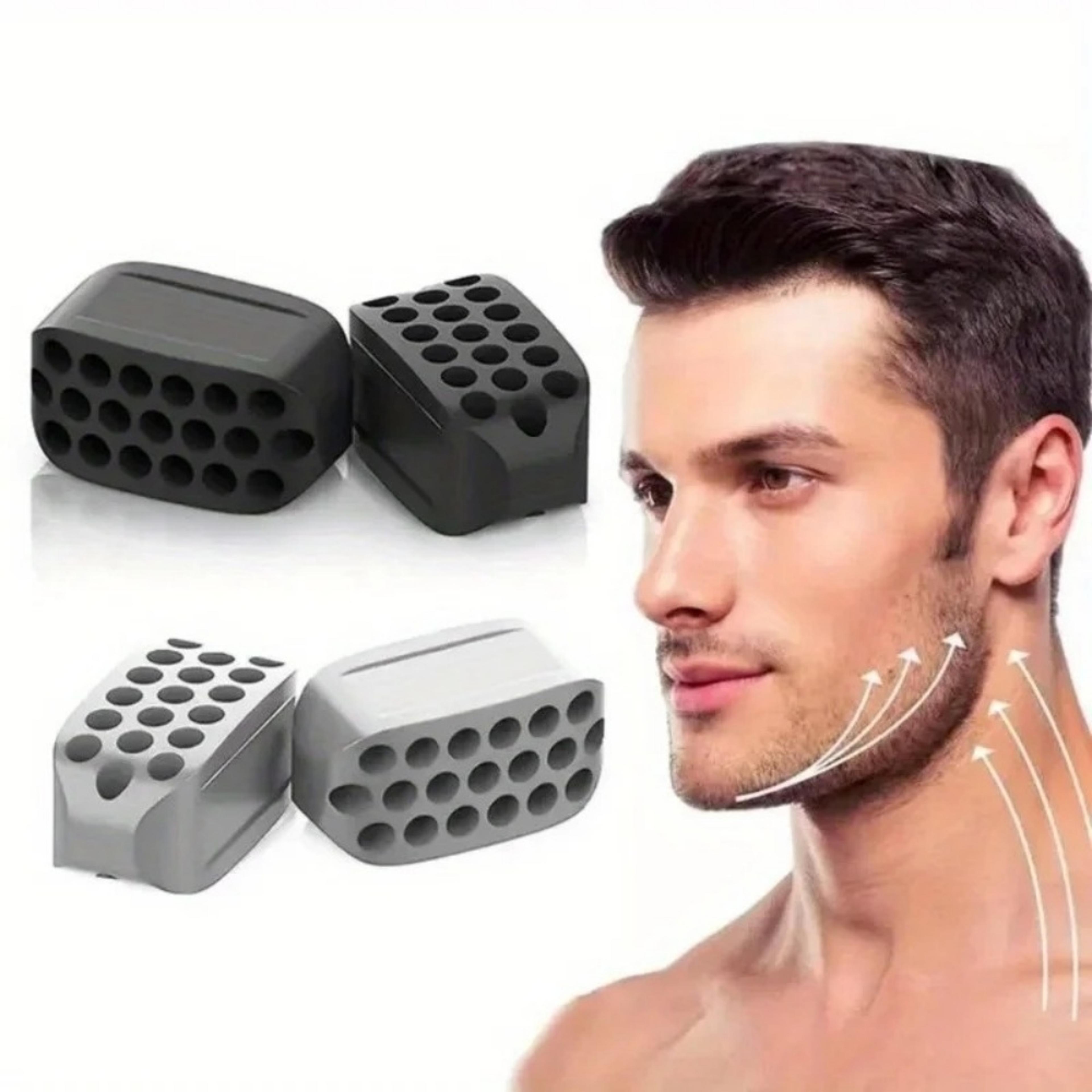 silicone jawline exerciser and jaw trainer for men and women beginner and intermediate levels
