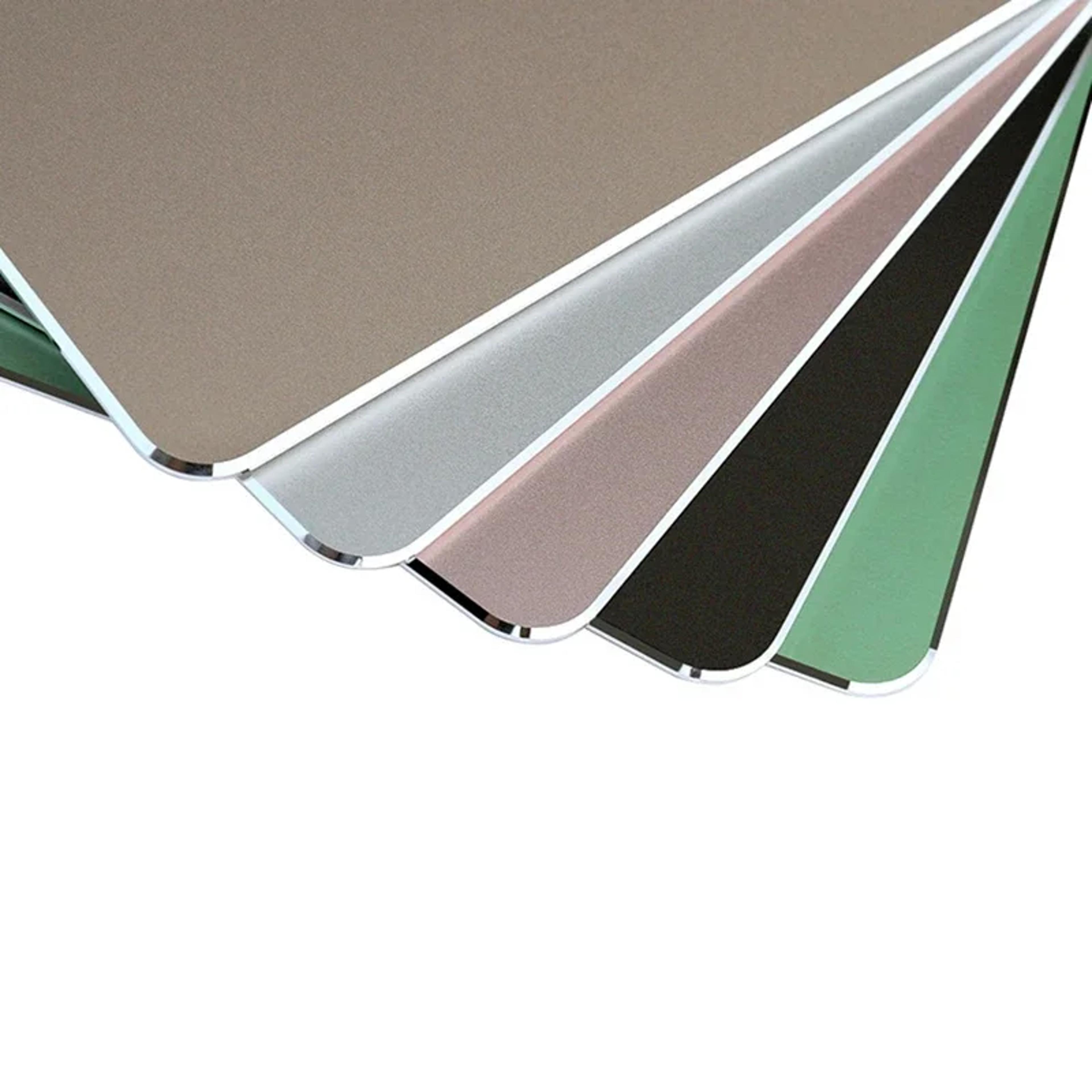aluminum mouse pad with smooth matte finish and non-slip design
