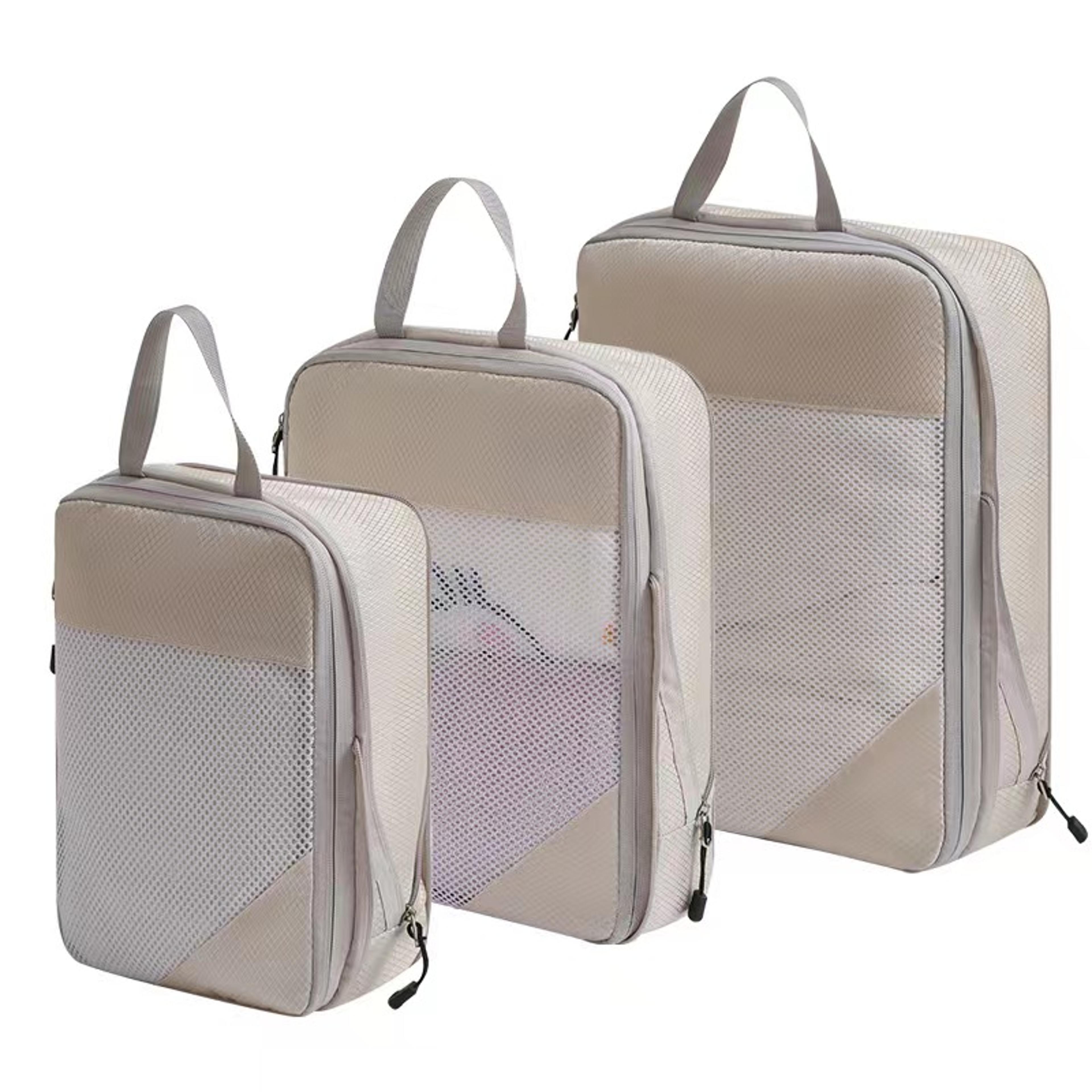 Expandable Compression Packing Cubes For Suitcases Light Weight Reusable Travel Organizers 0