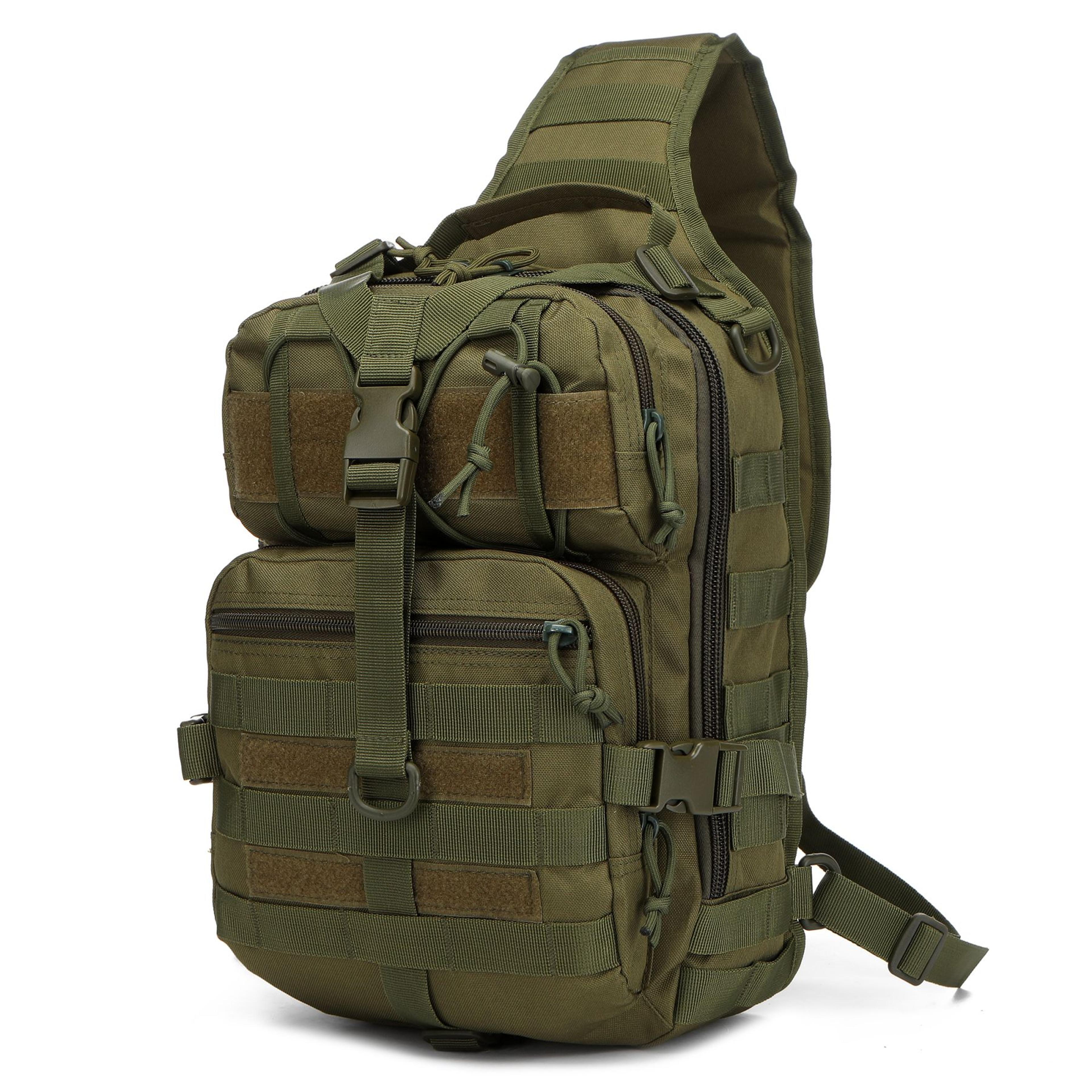 Waterproof Nylon Tactical Sling Backpack With Adjustable Shoulder Strap 5