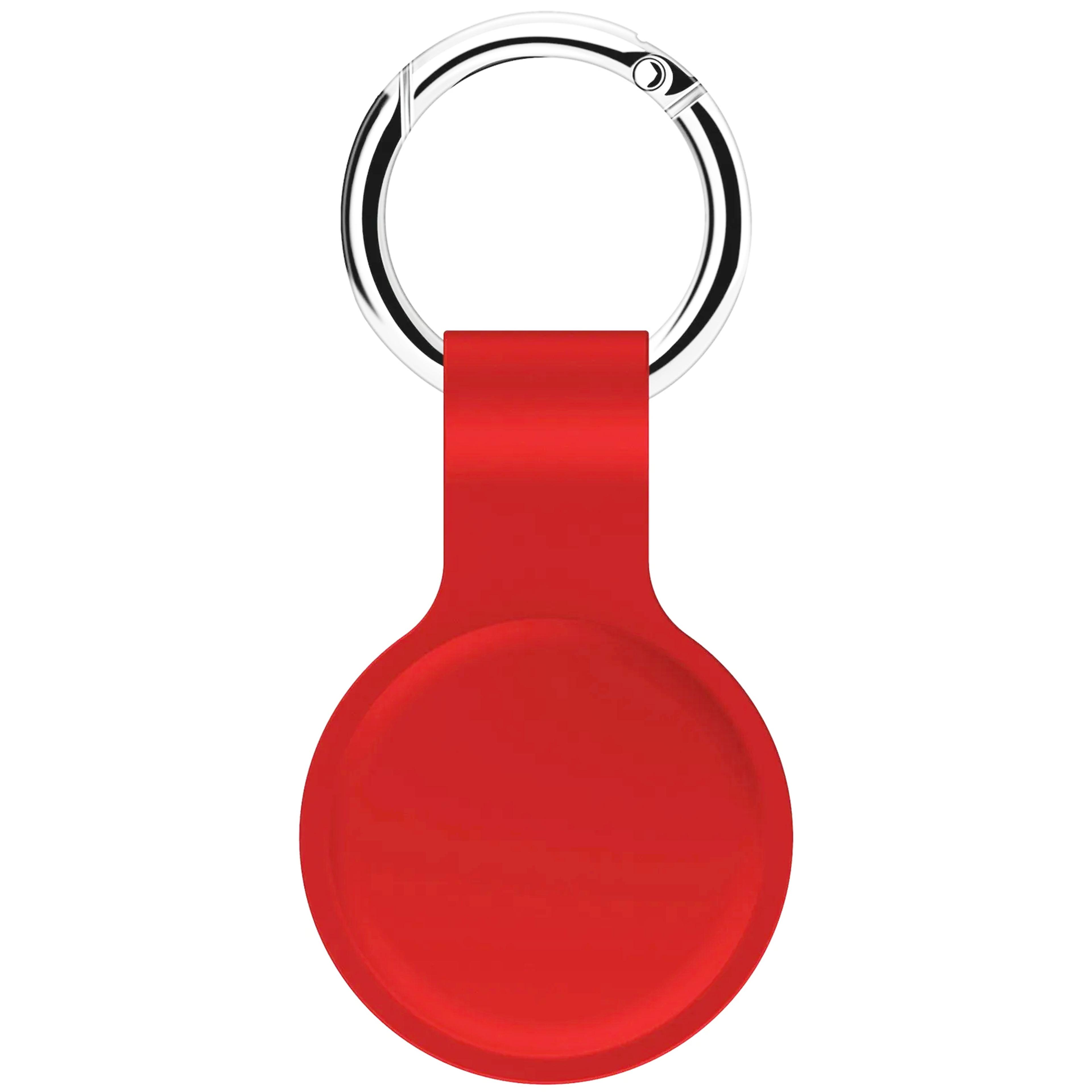 Liquid Silicone Air Tag Protective Case With Keychain 2