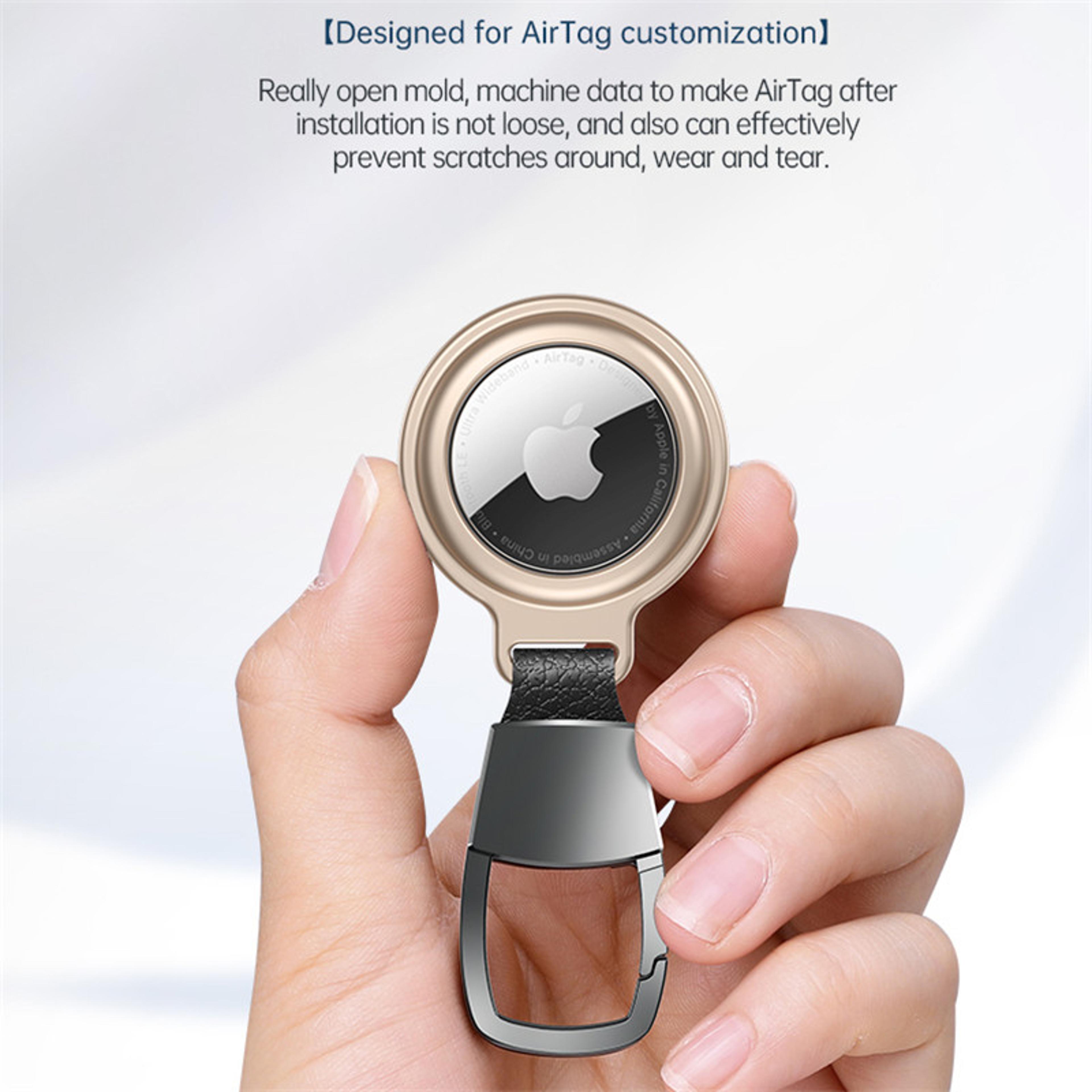 Air Tag Keychain Protector Case With Metal Magnetic Adsorption Cover 4