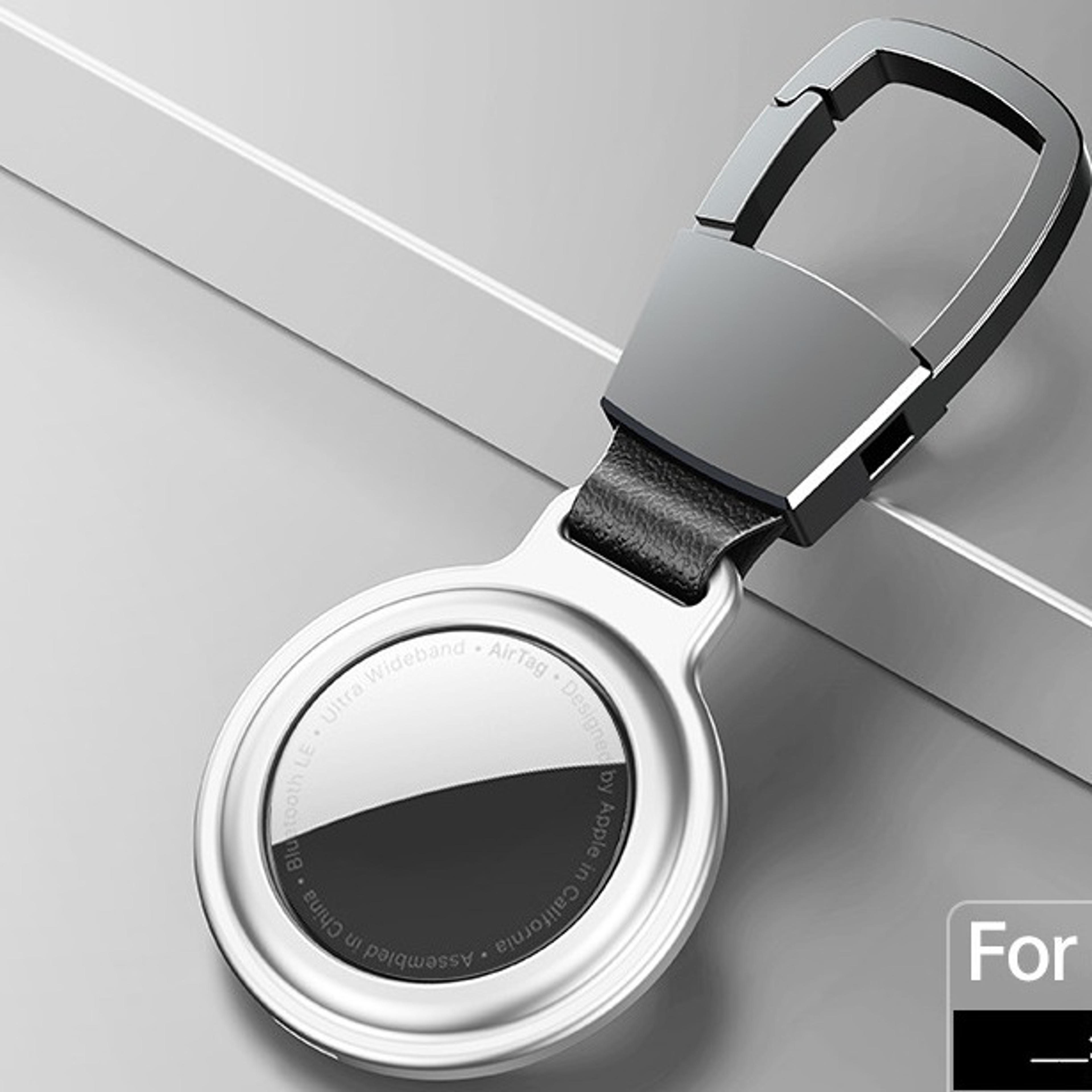 For Air Tags Keychain Protector Bumper Luxury Metal Magnetic Adsorption Cover For Apple Airtag Locat