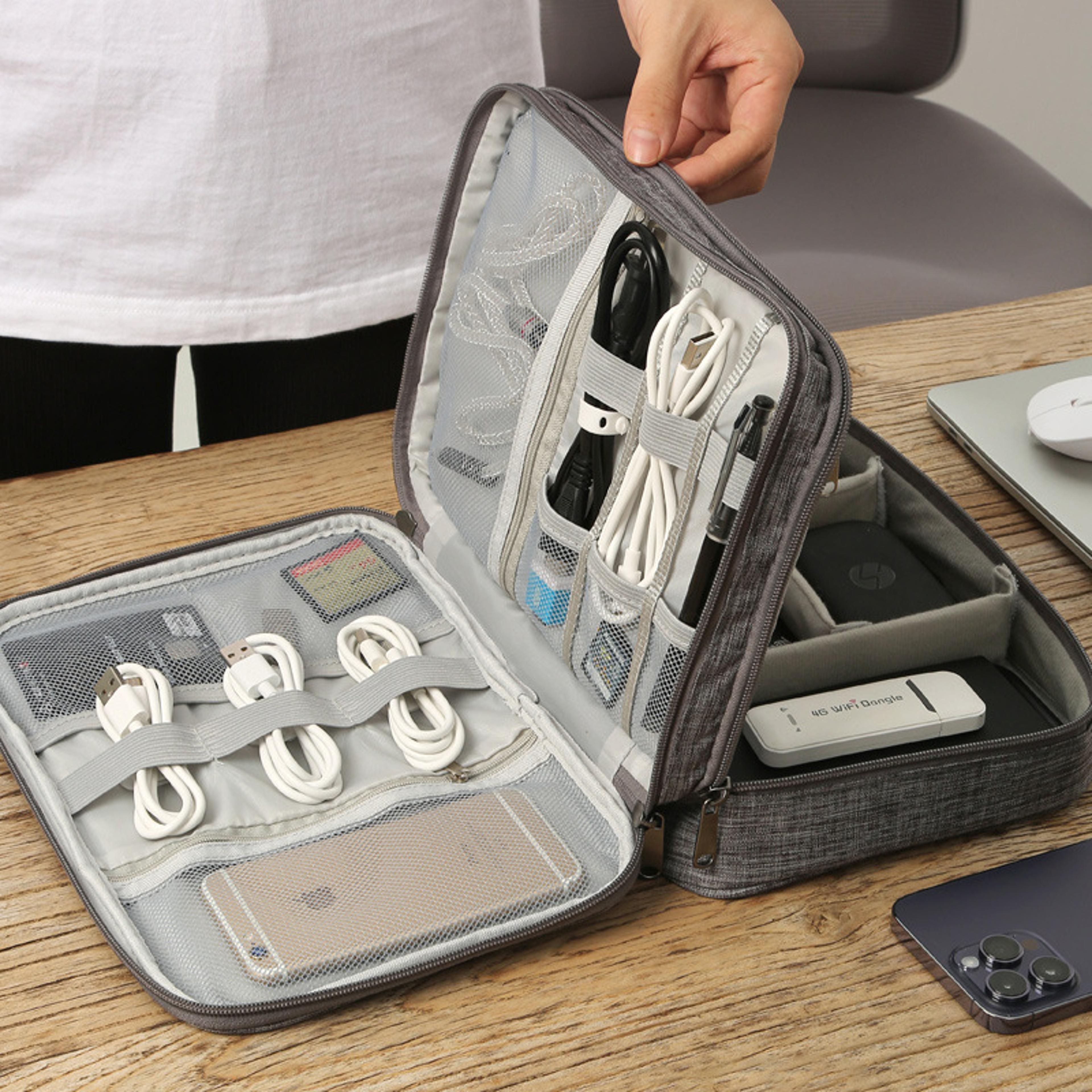 Three Layer Digital Electronics Organizer Waterproof Travel Storage Case 1