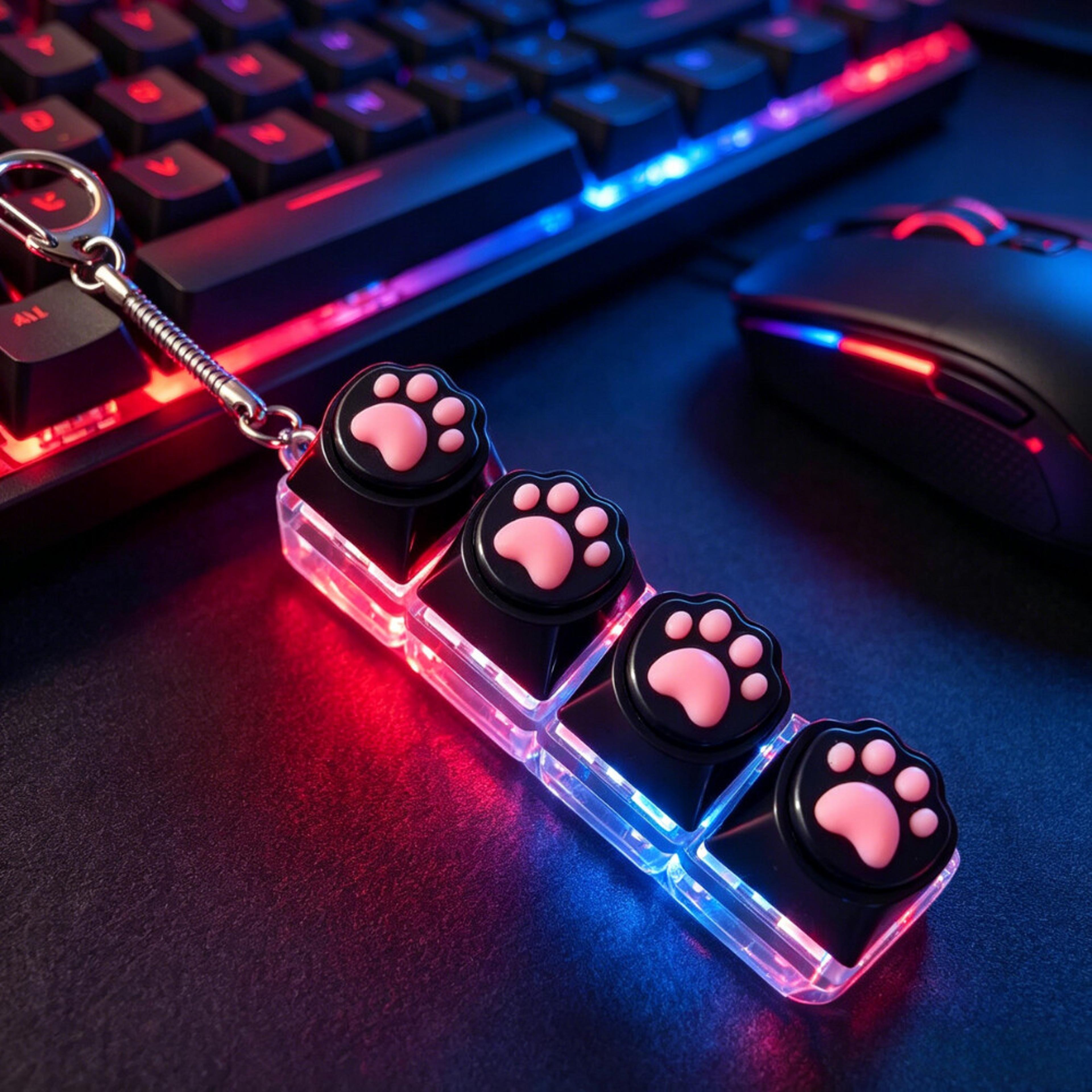 LED Keyboard Keychain Fidget Clicker Toy For Ages Fourteen Plus 1