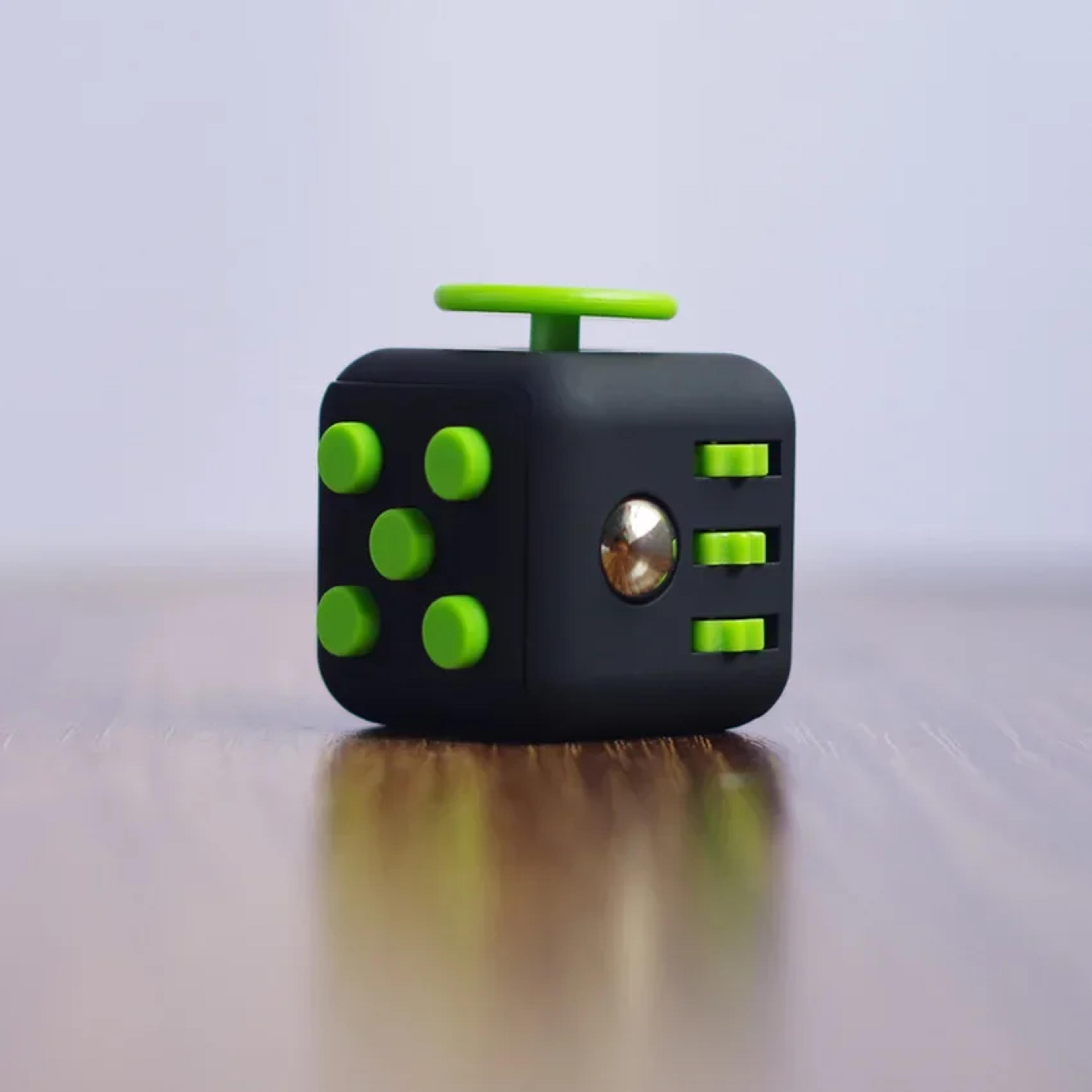 solid color abs fidget dice fingertip stress relief toy for kids