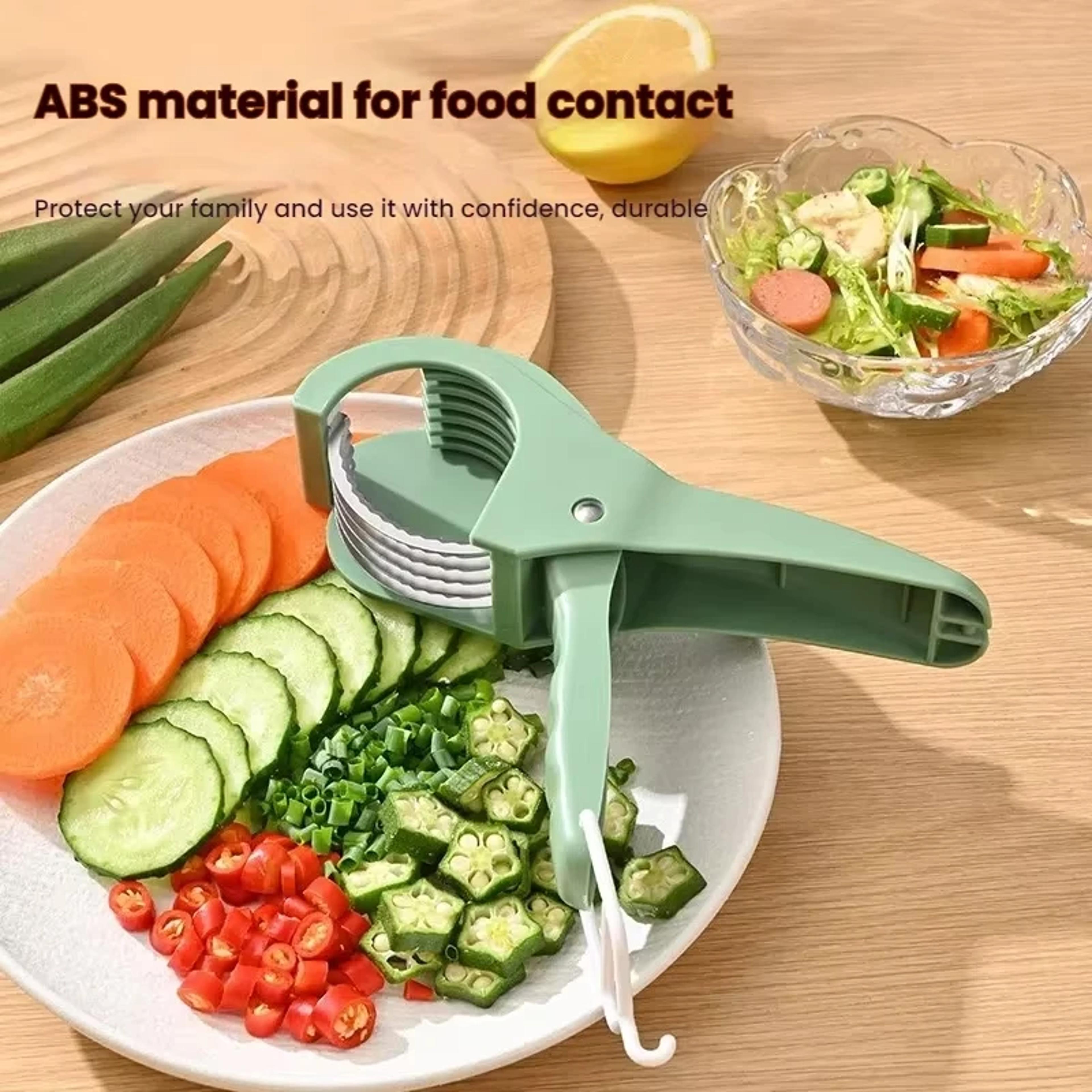 Stainless Steel Vegetable And Fruit Slicer Multi Functional Salad Slicer 1