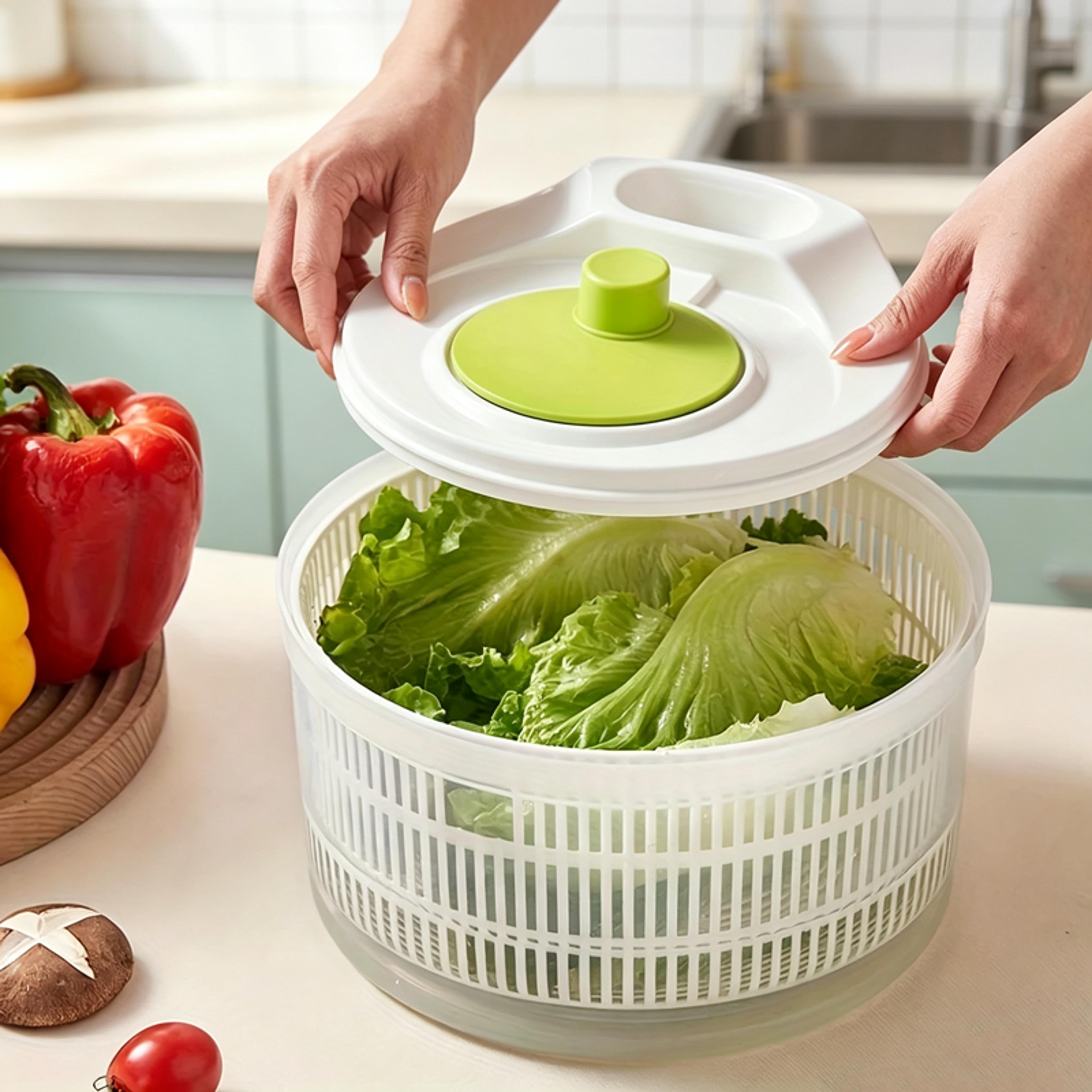 manual vegetable salad spinner and fruit dehydrator