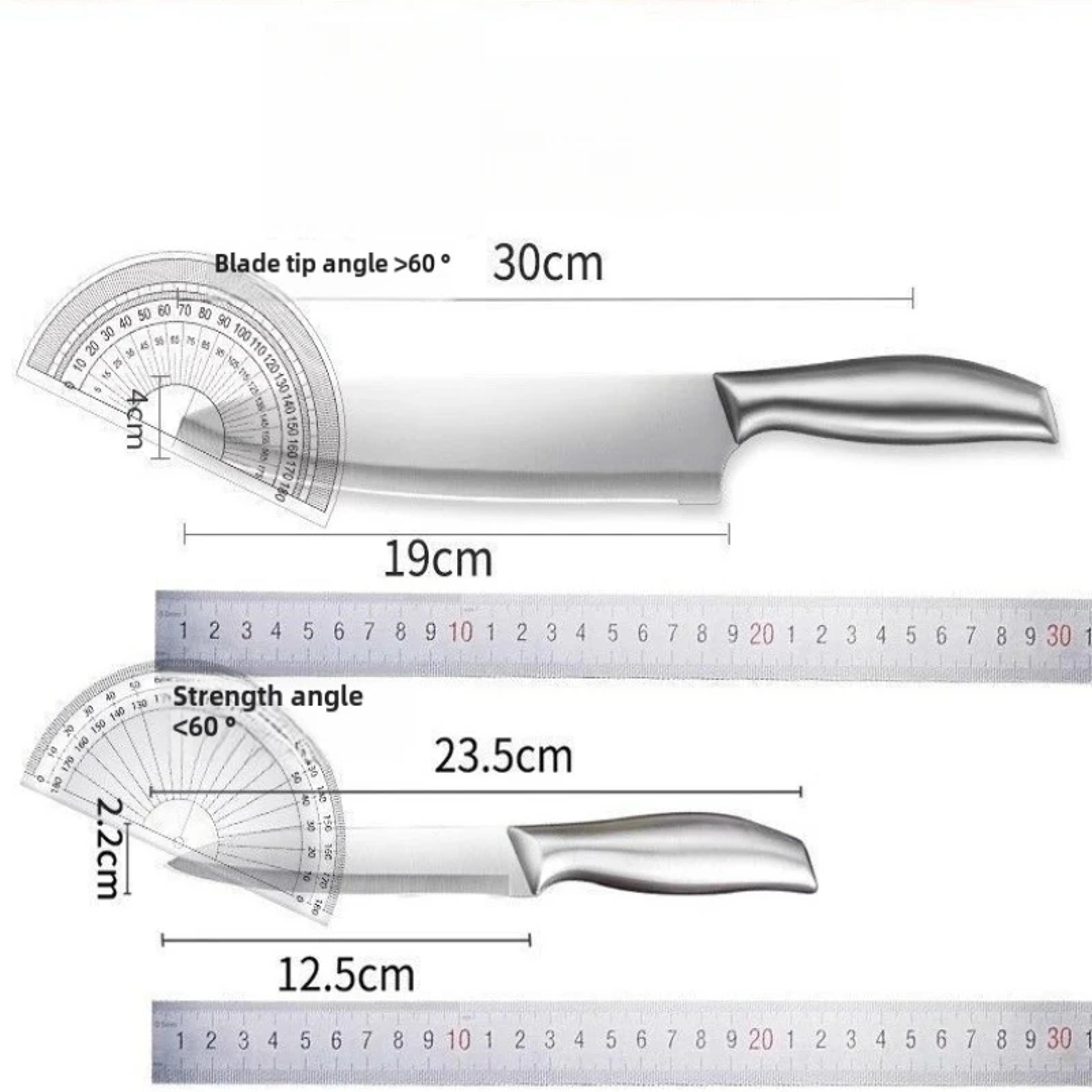 Stainless Steel Paring Knife With Blade For Meat Fruits And Vegetables 5