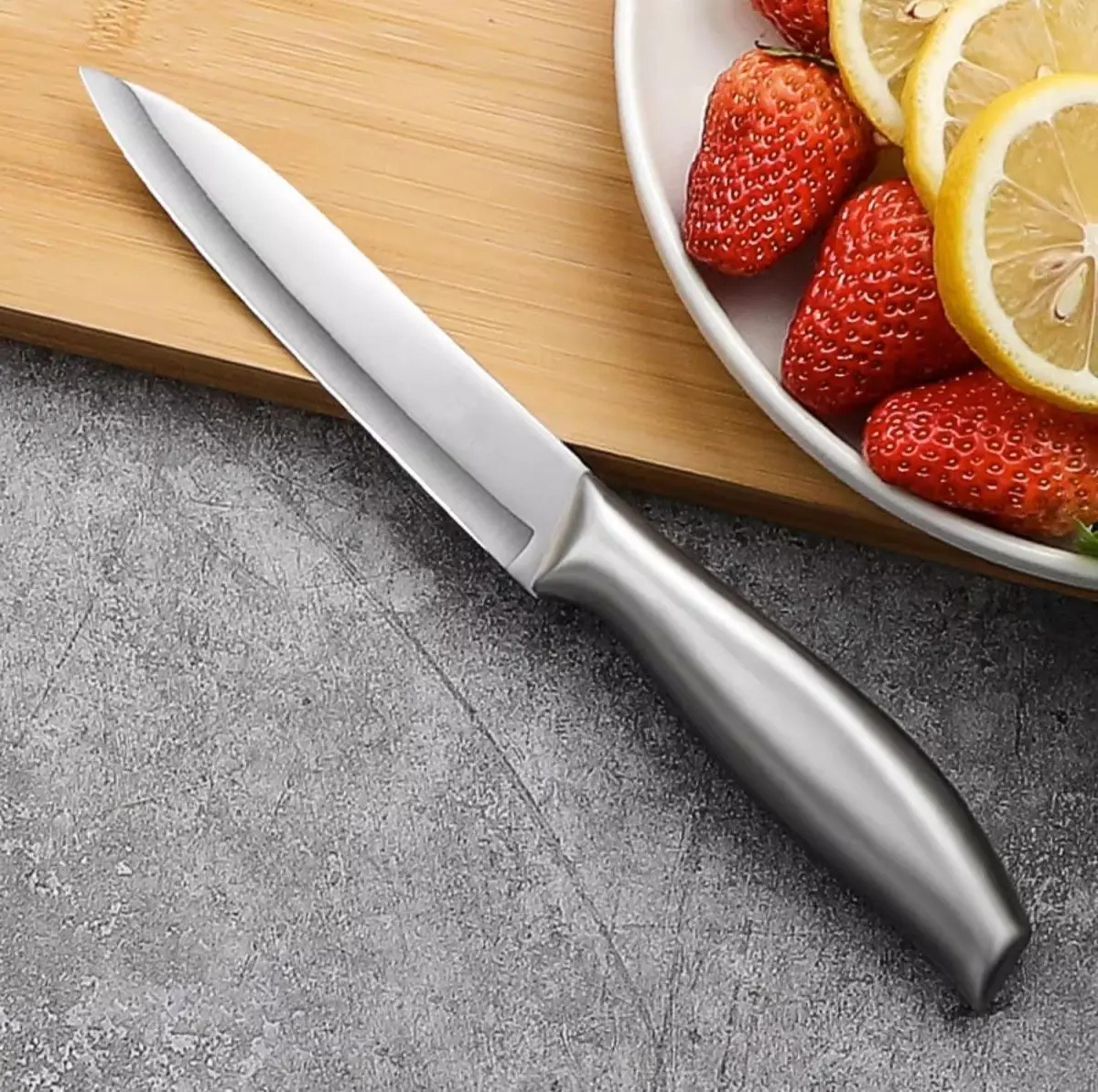 Stainless Steel Paring Knife With Blade For Meat Fruits And Vegetables 7