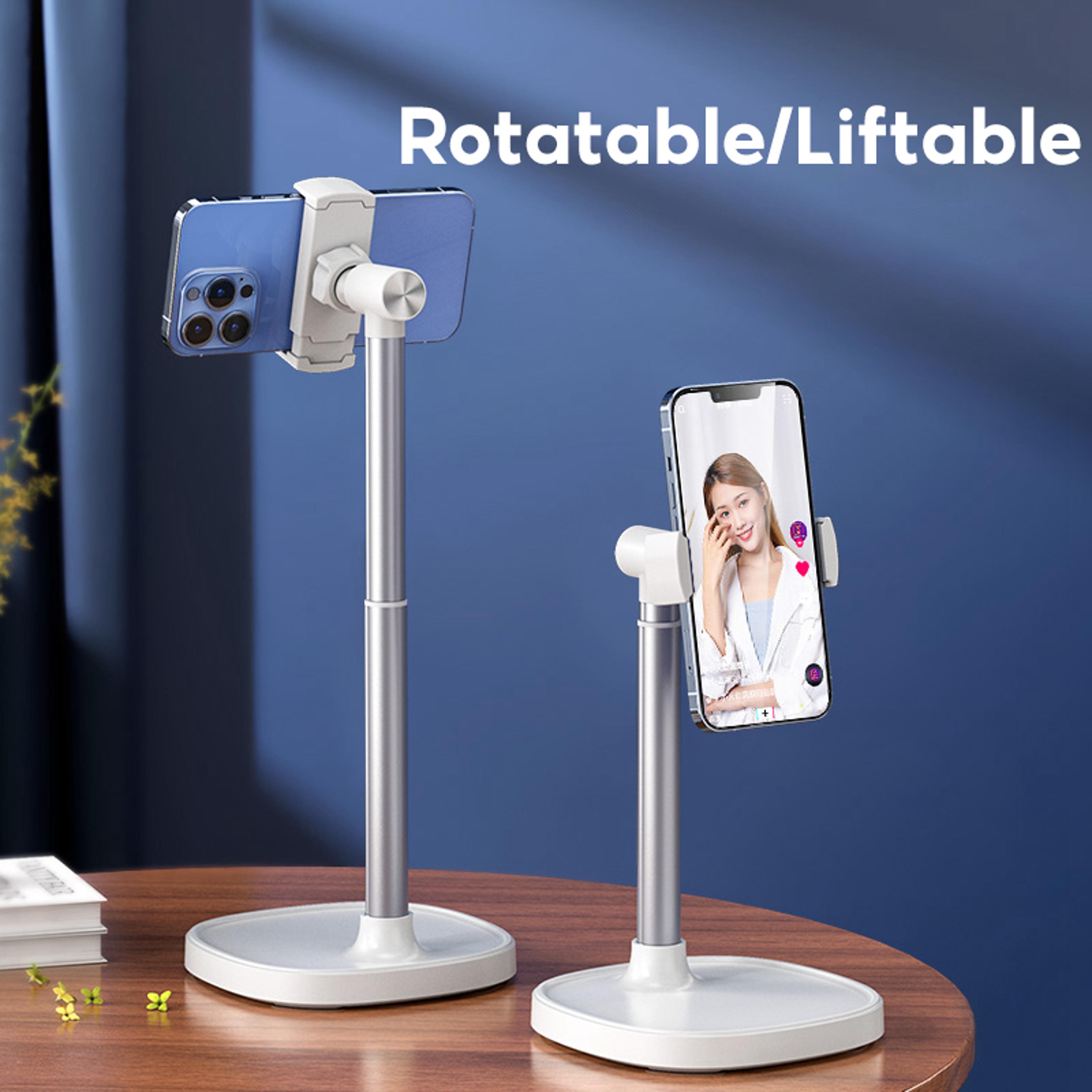 magnetic phone stand with adjustable lift for desktop use