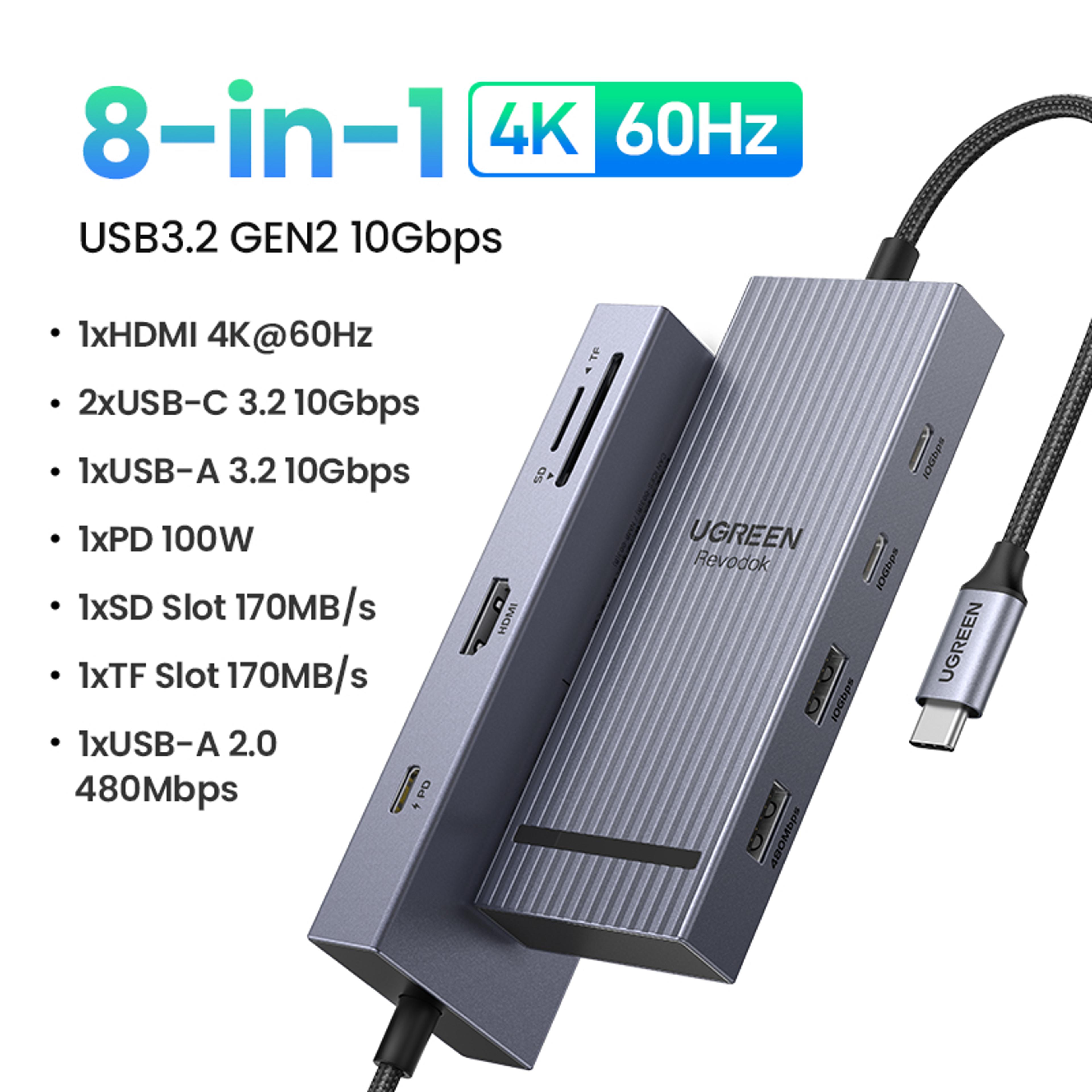 USB C Hub With HDMI USB And SD TF Card Reader 0