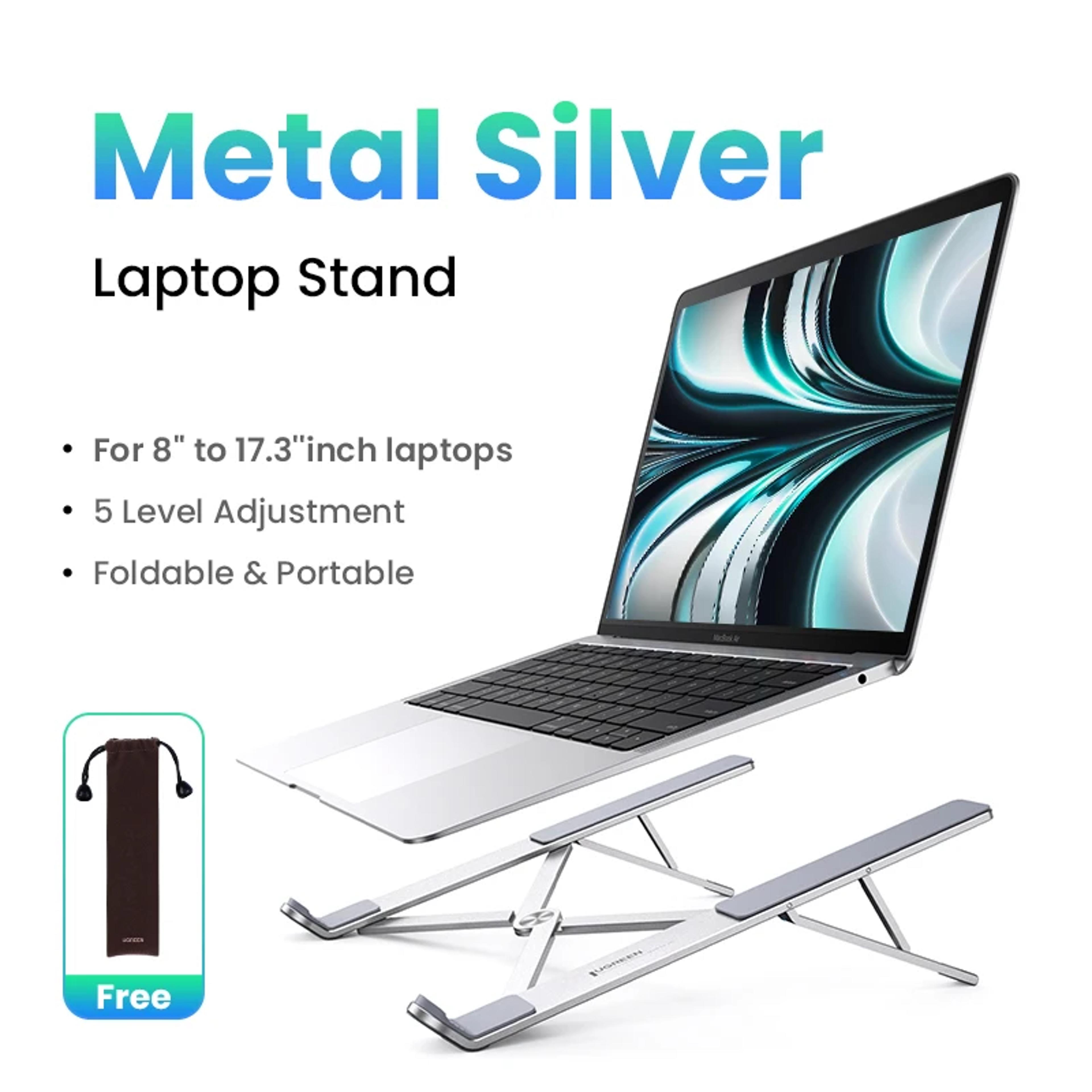 Foldable Aluminum Laptop Stand For Notebook And Tablet Support 6