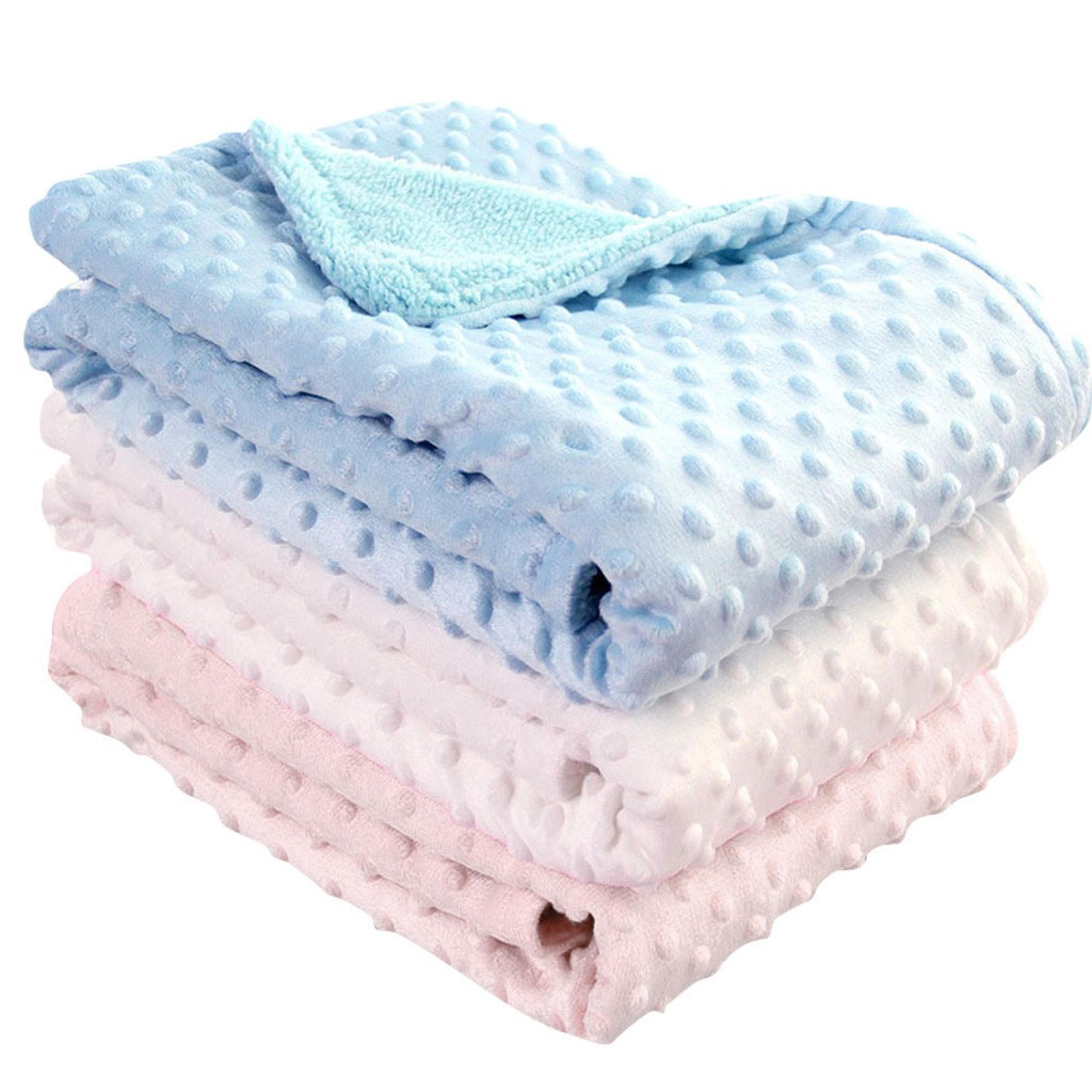 unisex fleece baby swaddle blanket for infant bedding