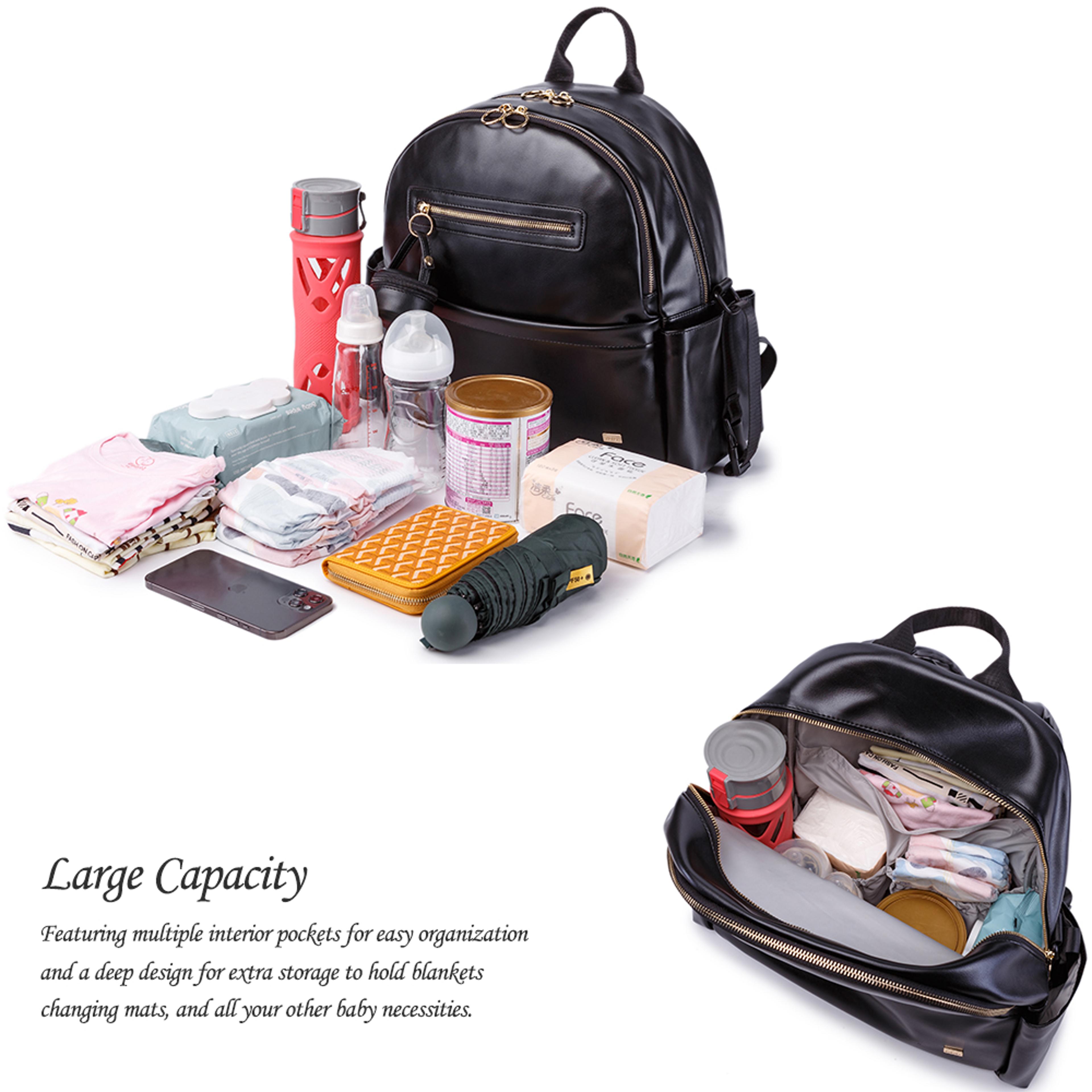 Waterproof Travel Diaper Backpack Bag With Pacifier Bag And Changing Pad 2