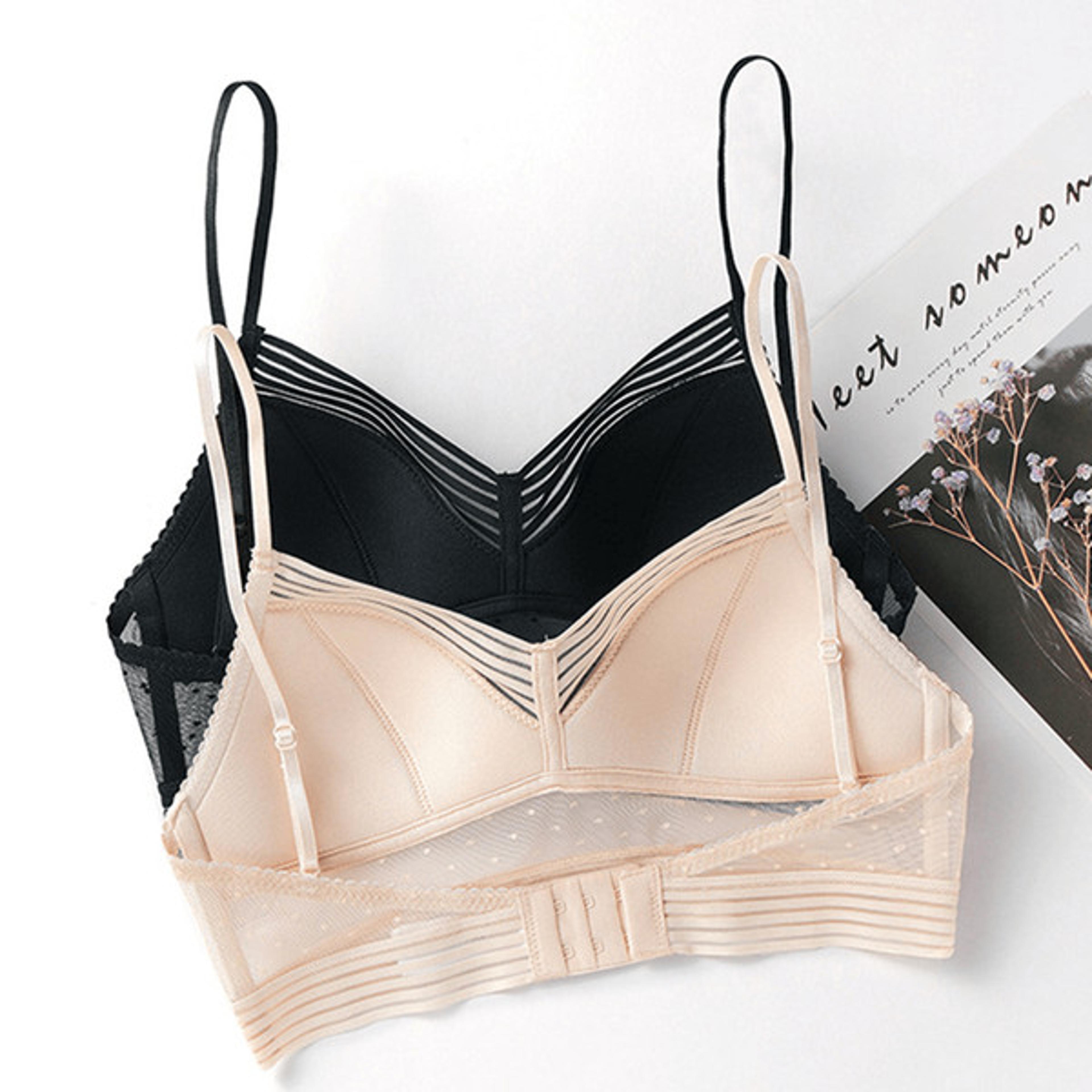 Ushaped backless wireless bra