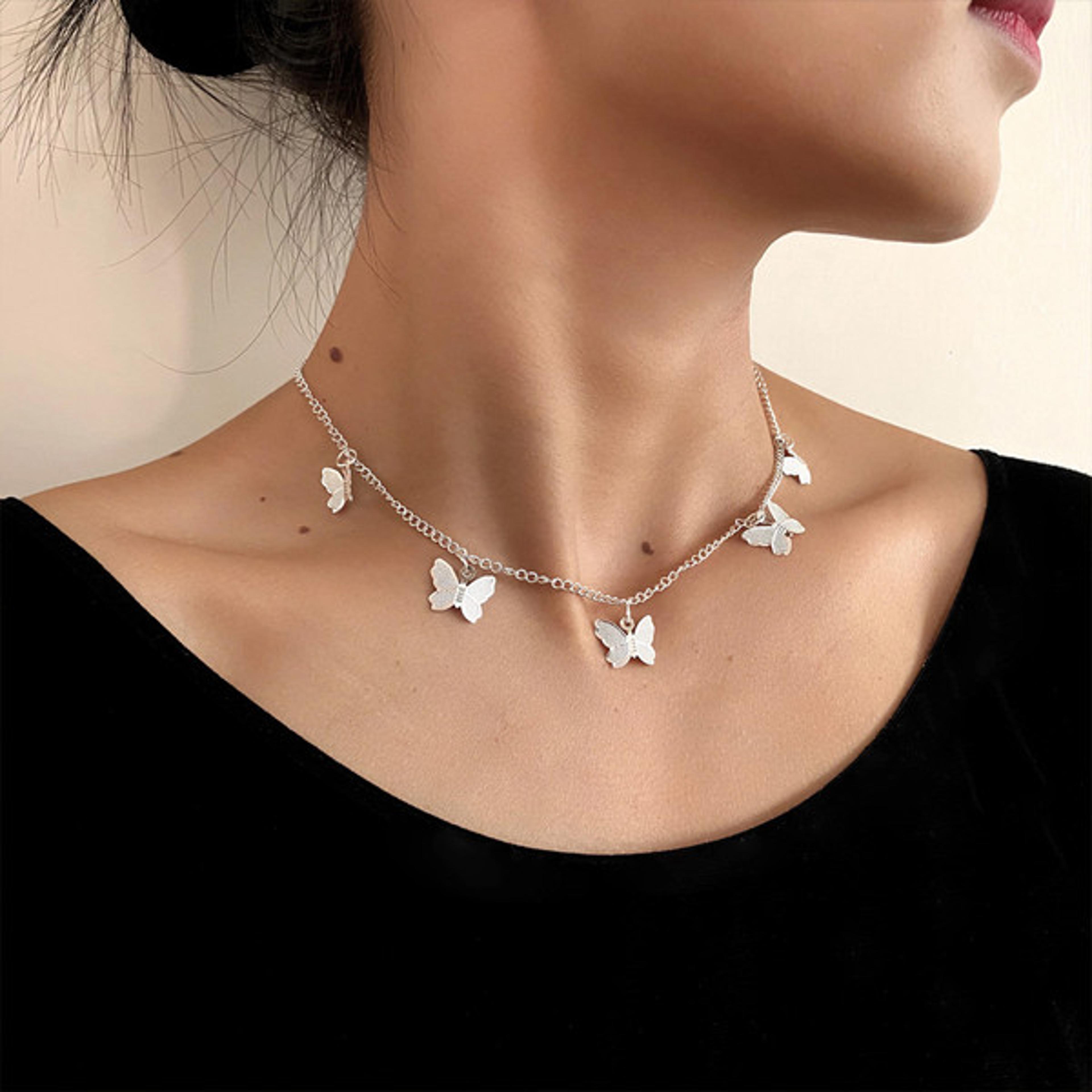 Fashionable butterfly chain necklace gift idea