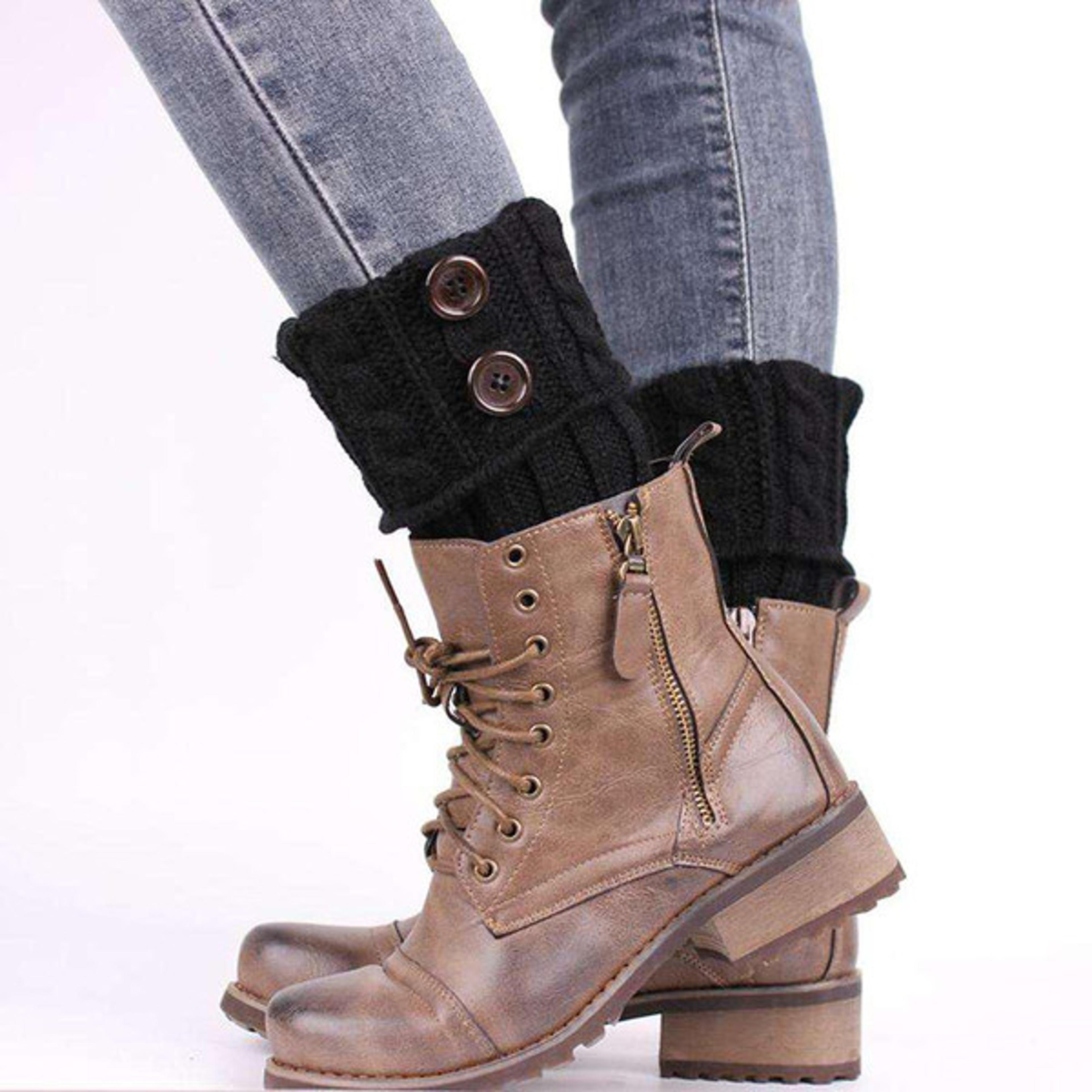knit boot toppers – warm winter boot cuffs | perfect holiday gift