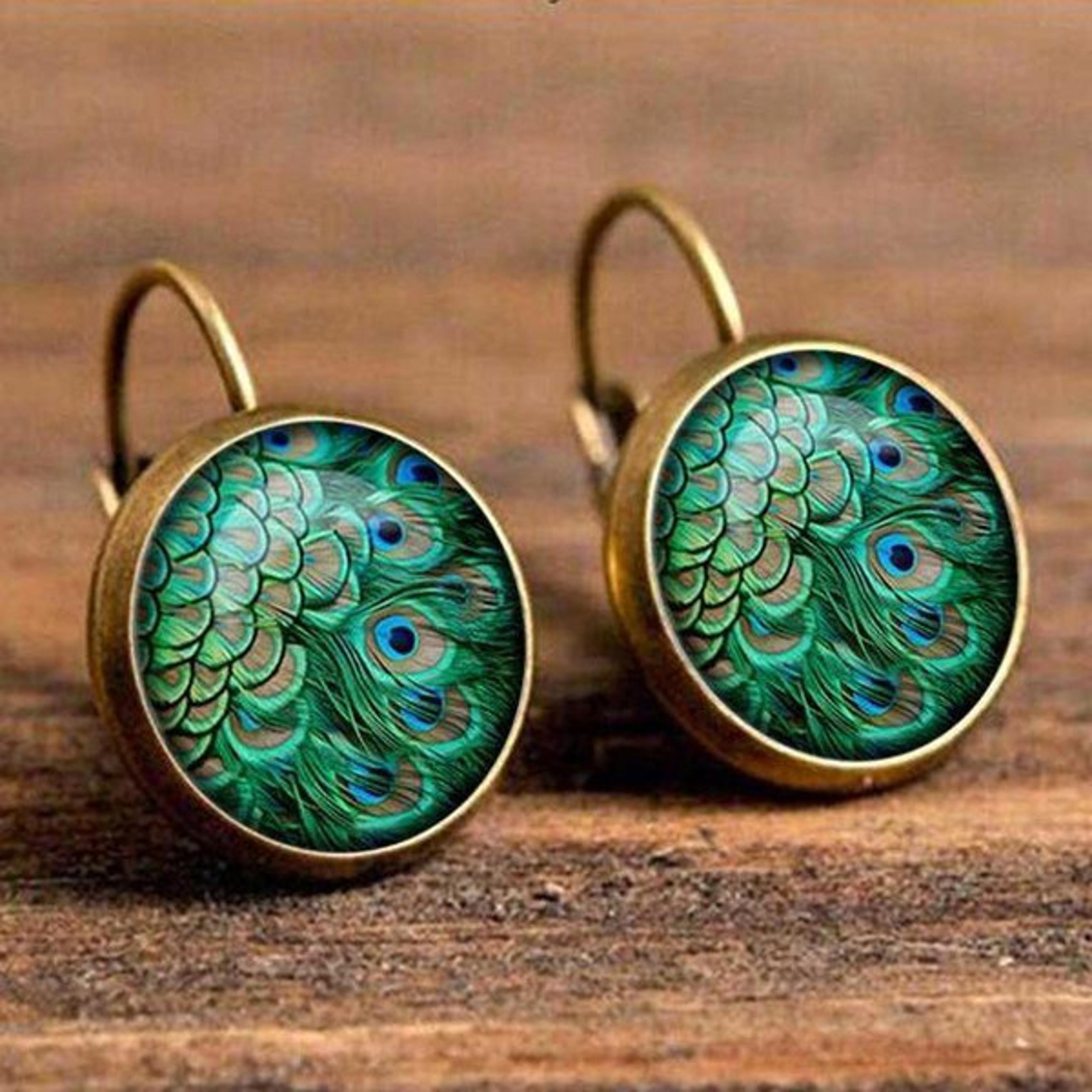 bohemian glass earrings