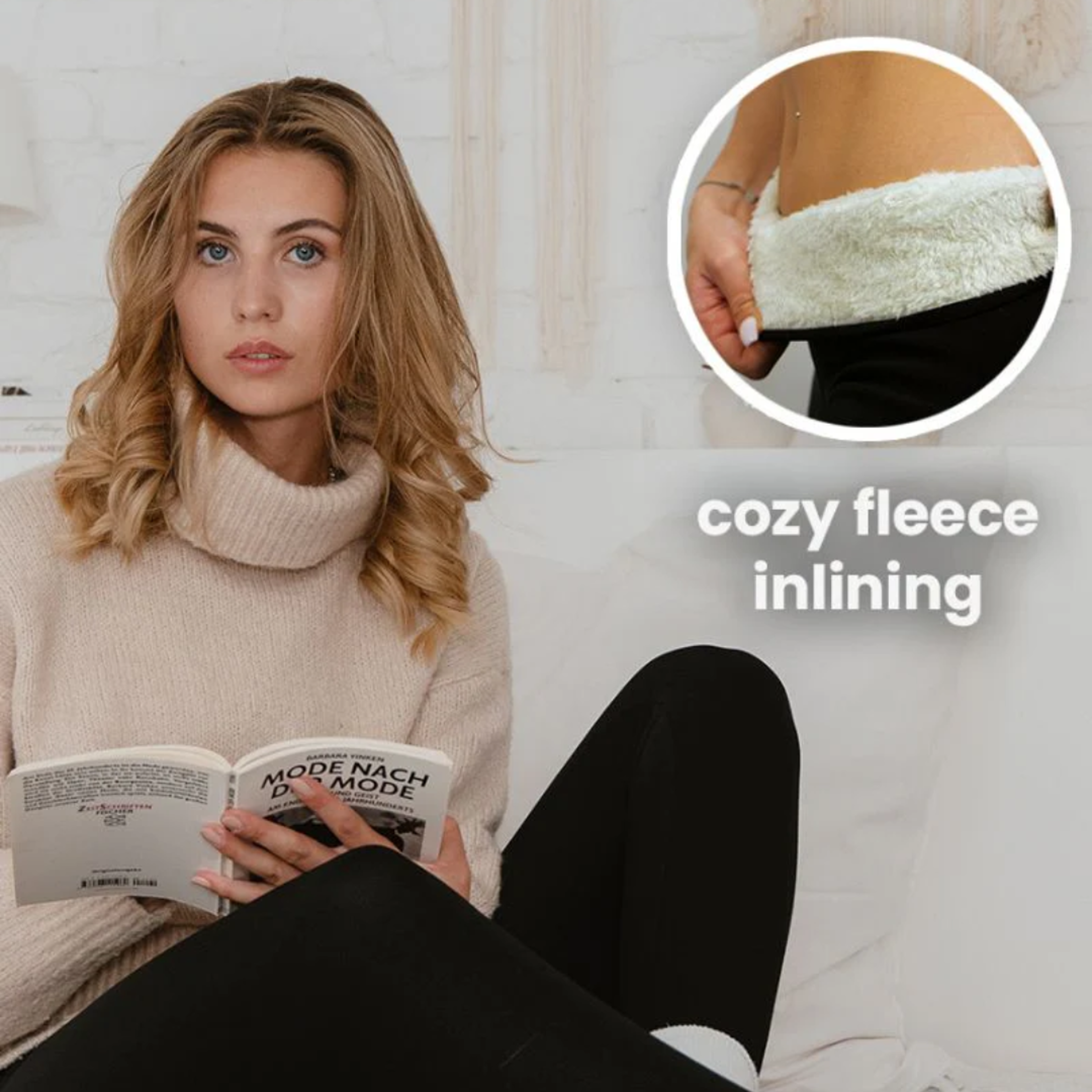 super thick cashmere wool leggings - warm winter gift for women