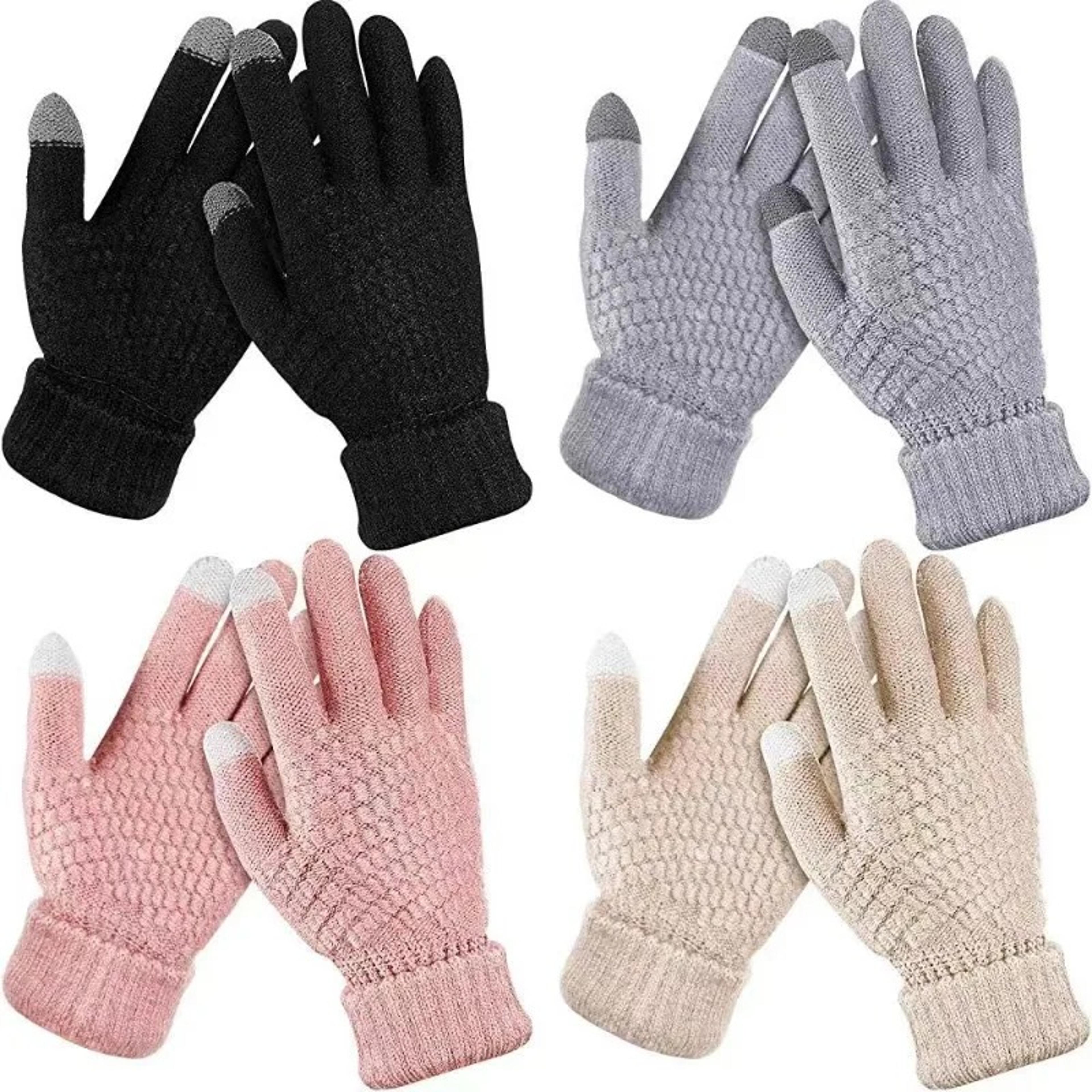 Stylish warm gloves with touchscreen capability