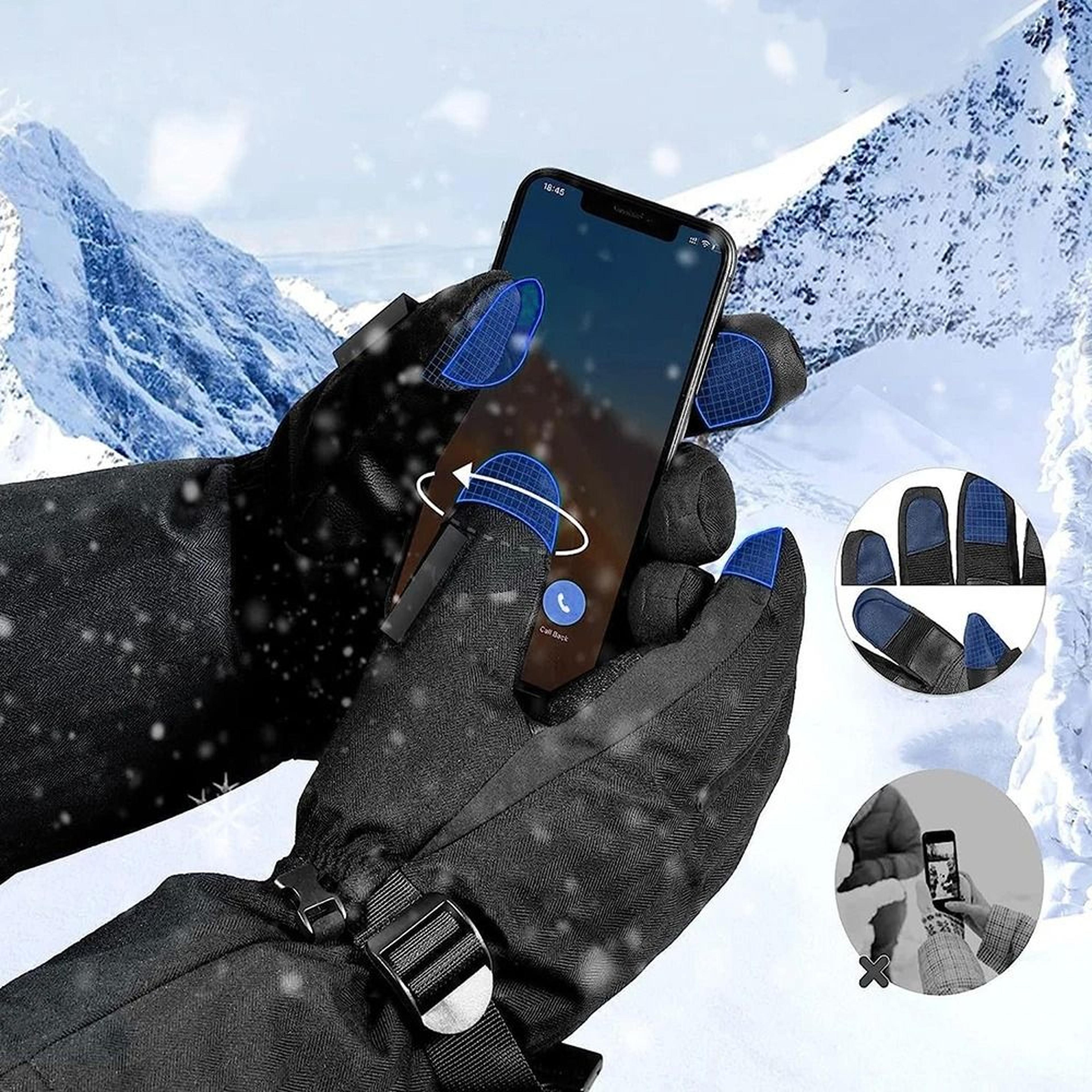 Waterproof Heated Gloves for Skiing and Snowmobiling