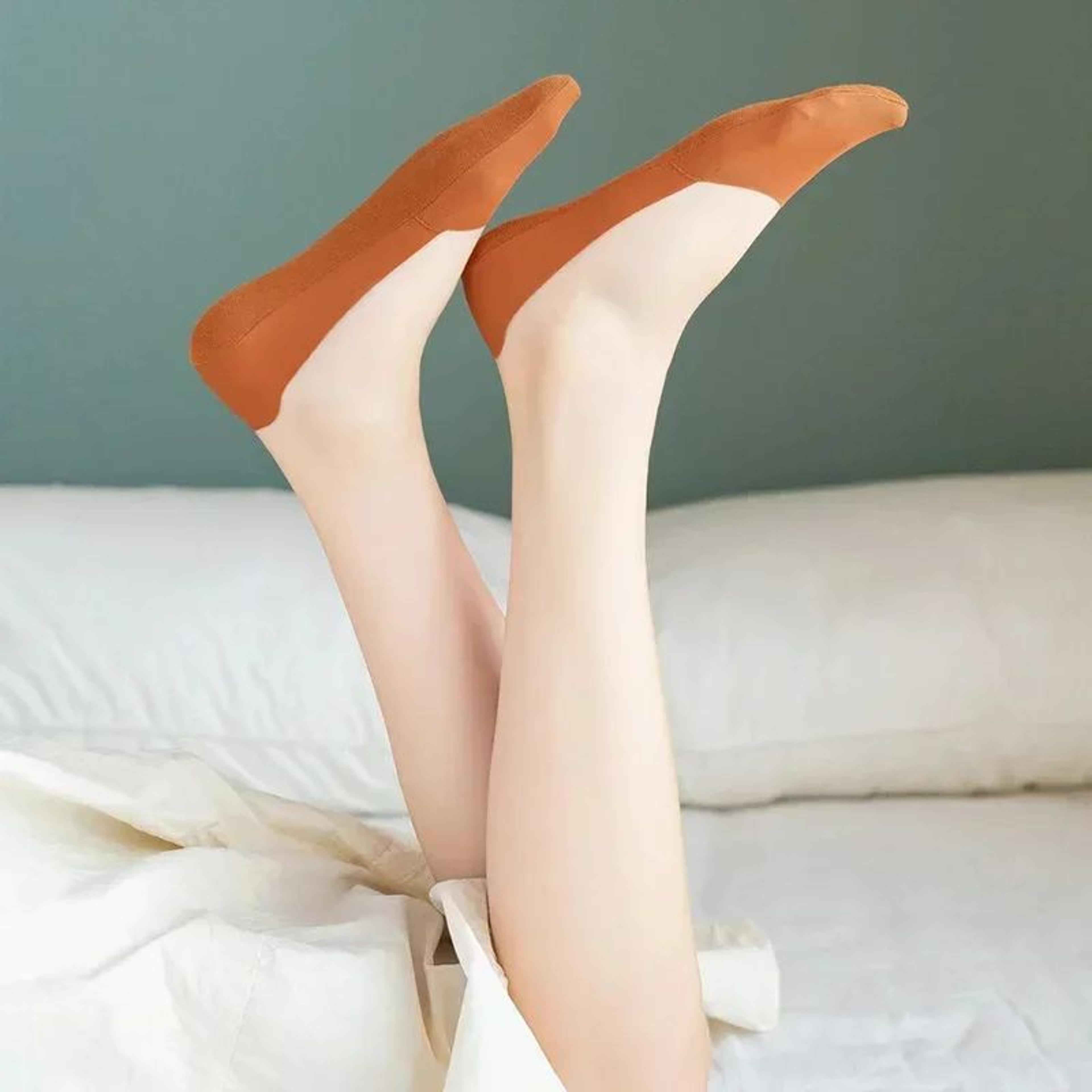 Summer Thin Cotton Women Socks Breathable NonSlip Invisible Lowcut Design For Summer Comfort 2