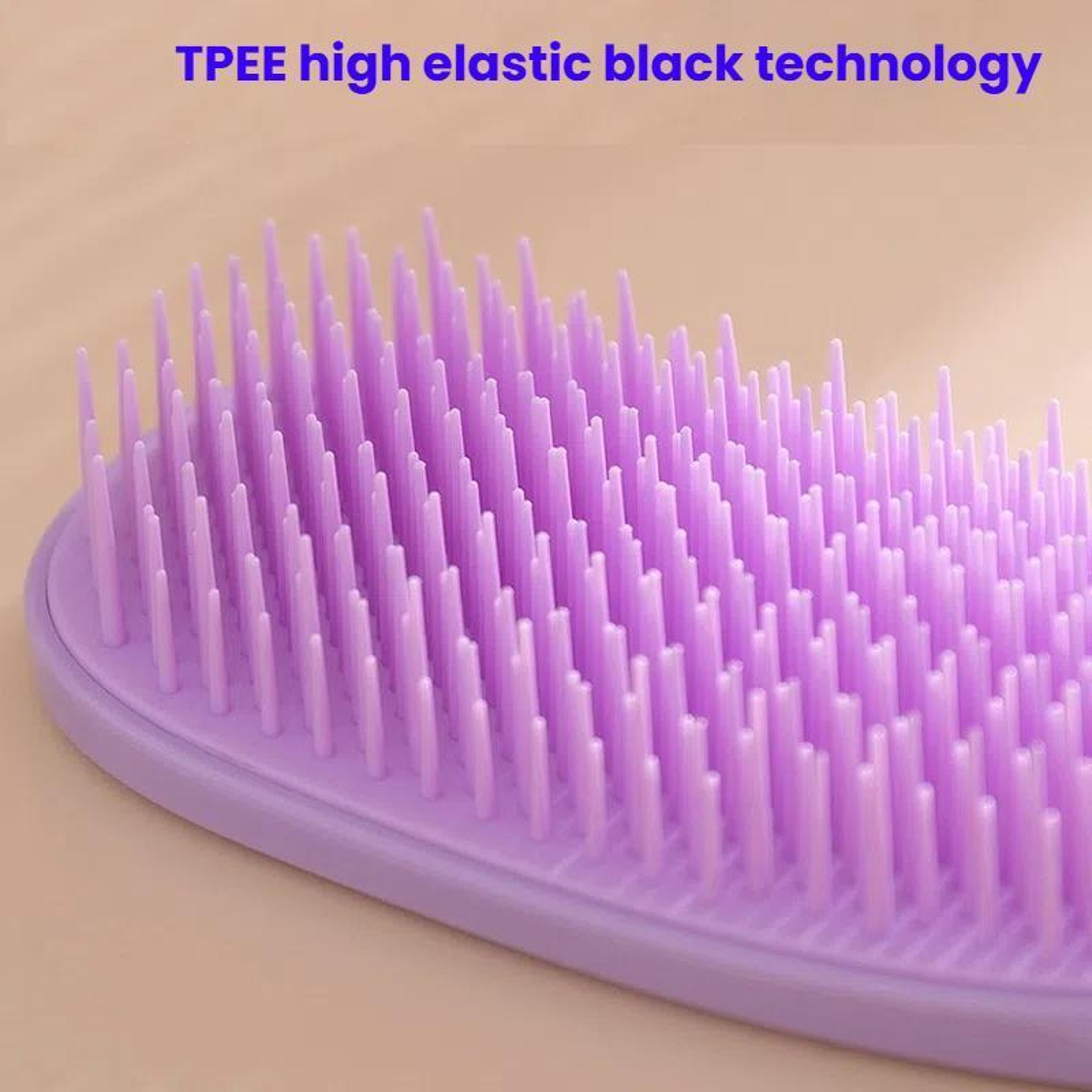 SoftFlex Detangling Comb For Curly  Straight Hair Wet Or Dry Scalp Massage Wide Tooth Comb 3
